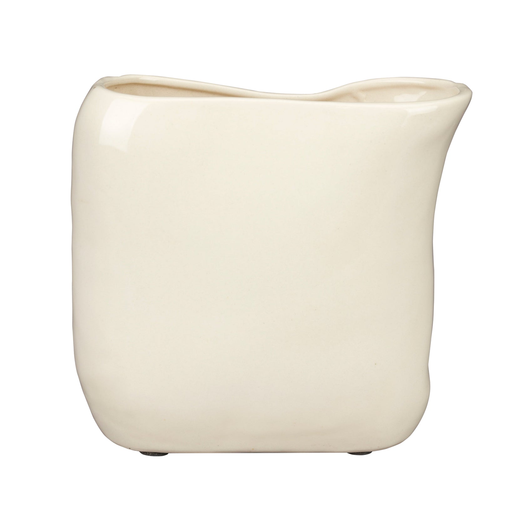 Dutchbone Edna Beige Ceramic Vase Small