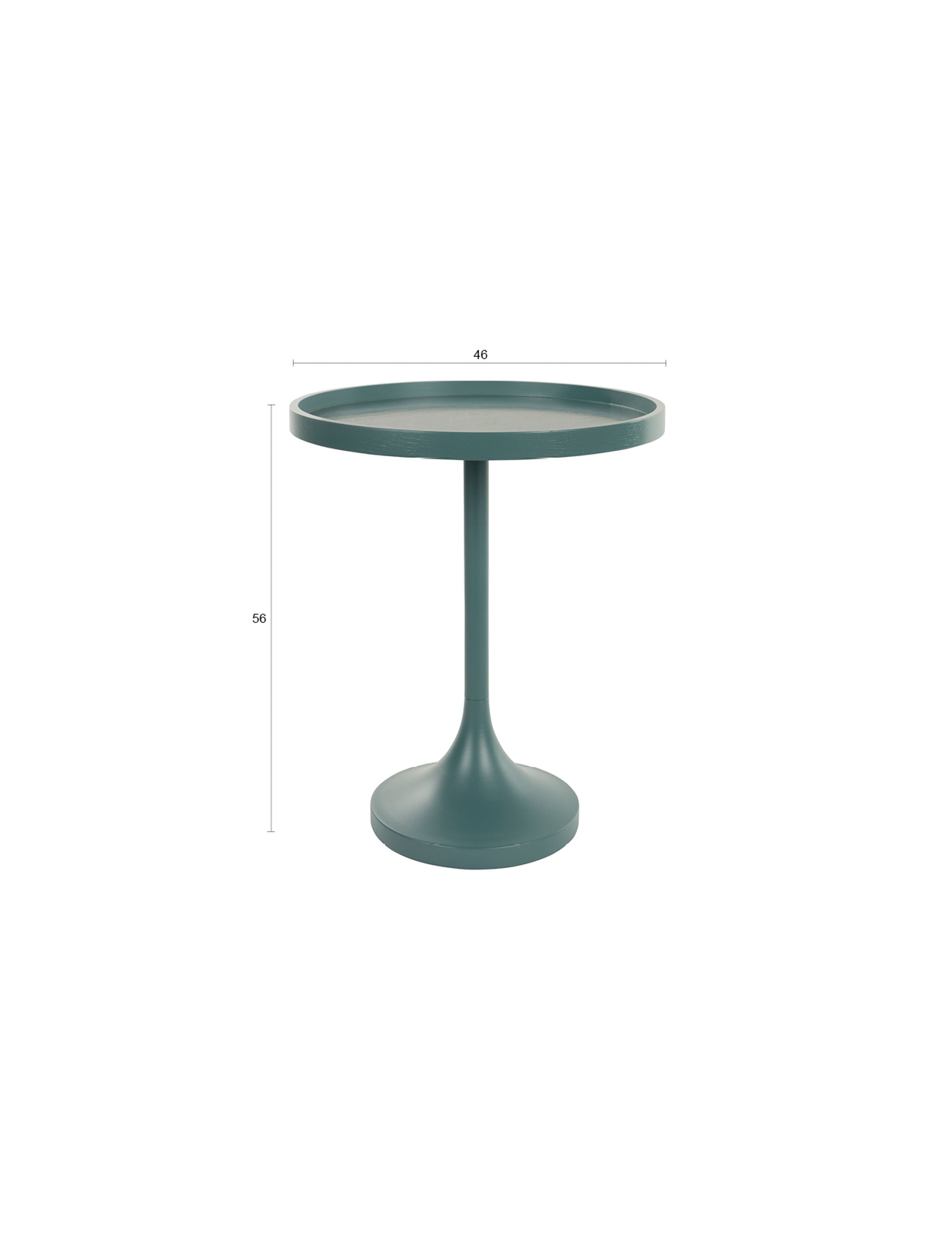 Zuiver Jason Blue Steel Round Side Table