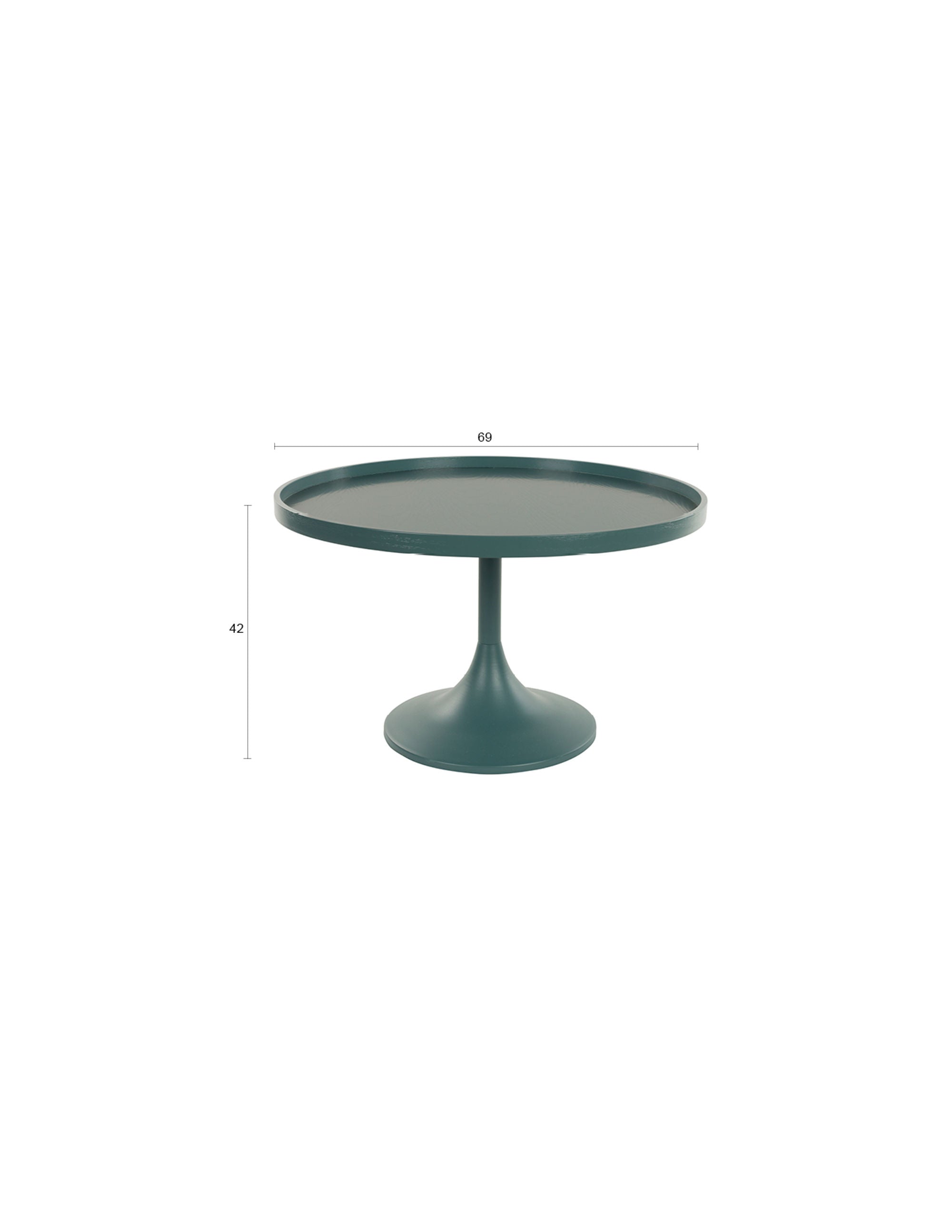 Zuiver Jason Blue Steel Round Coffee Table