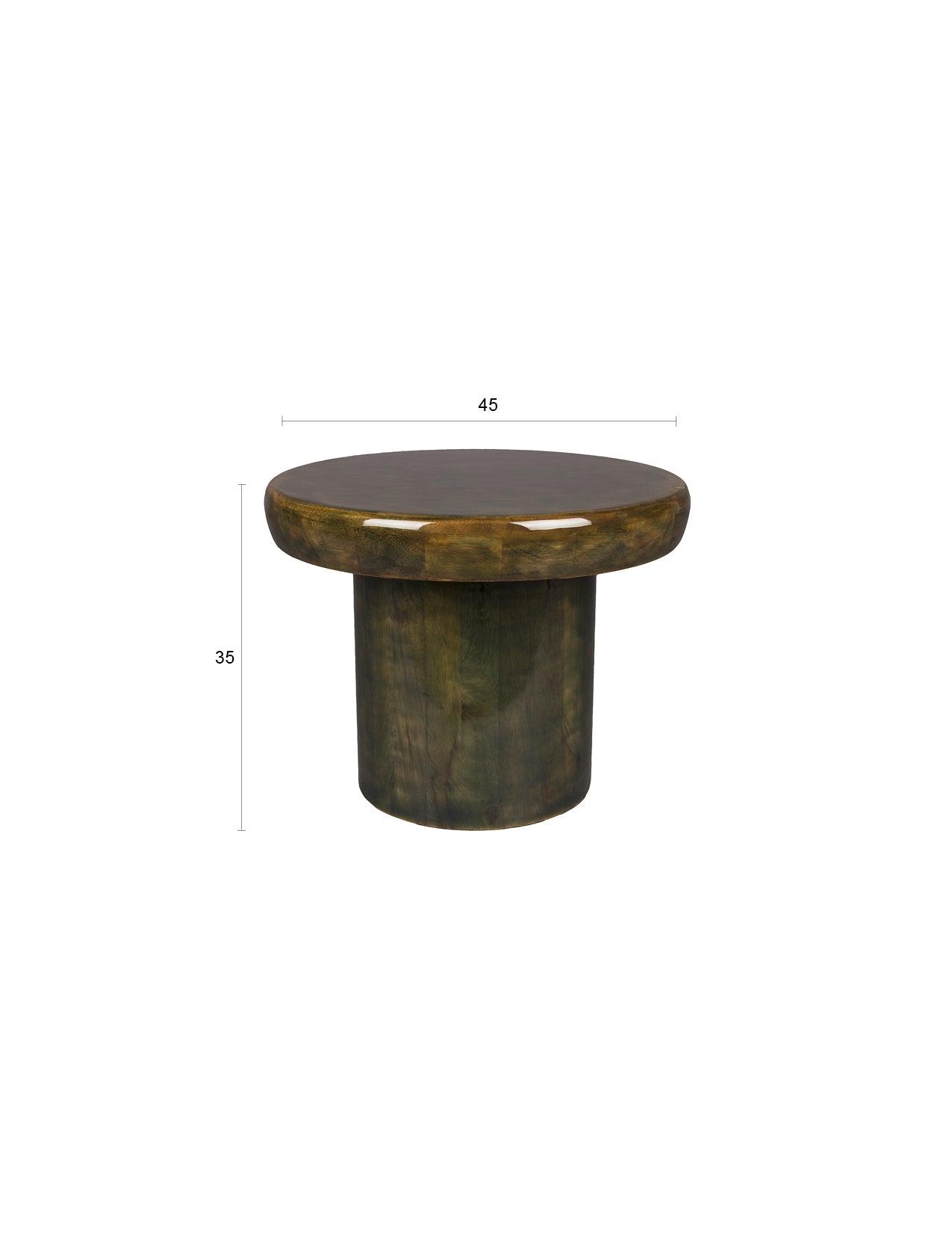 Dutchbone Mush Glazed Mango Wood Side Table Large