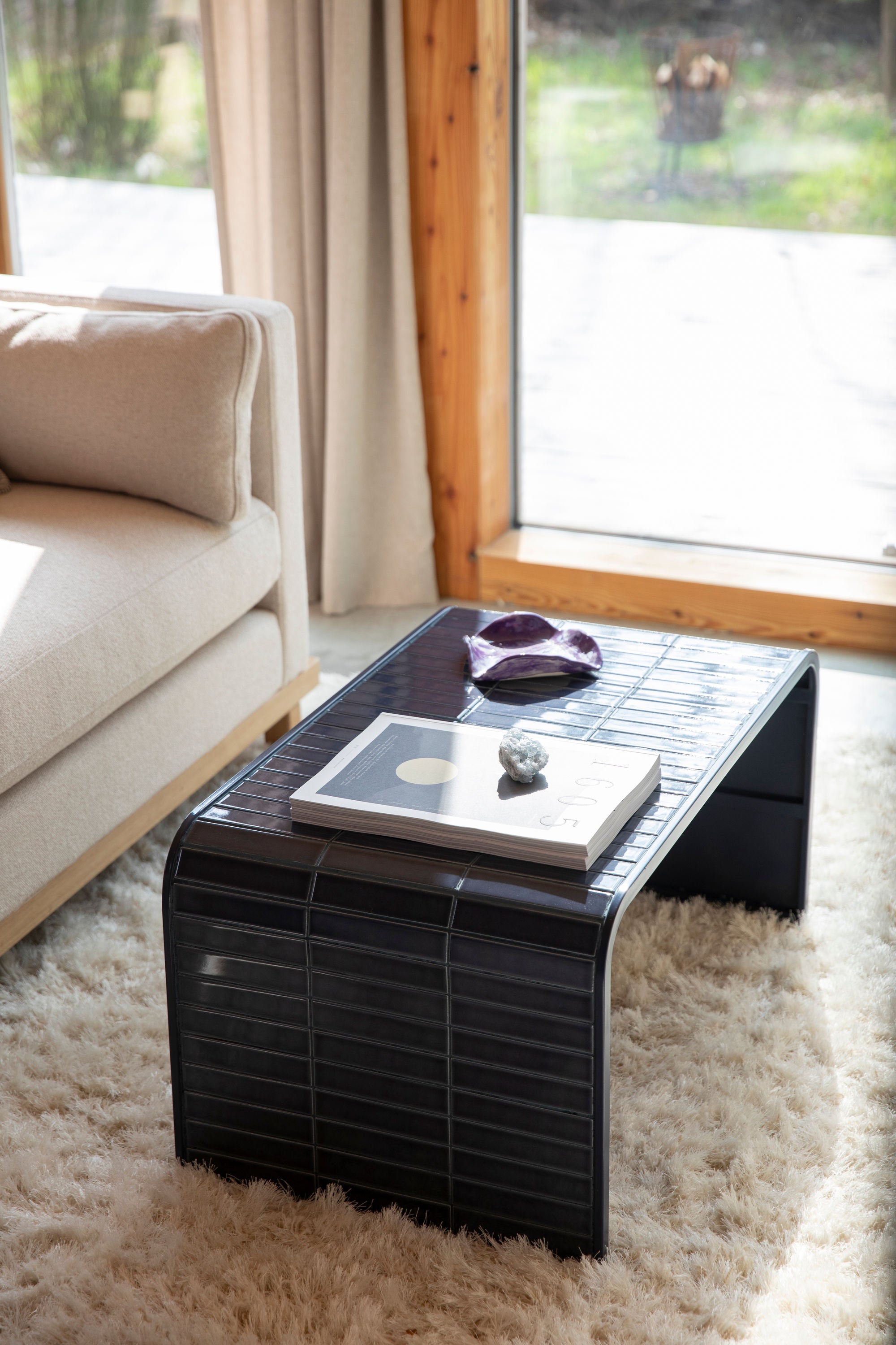 Zuiver Blue Tiles Curved Coffee Table