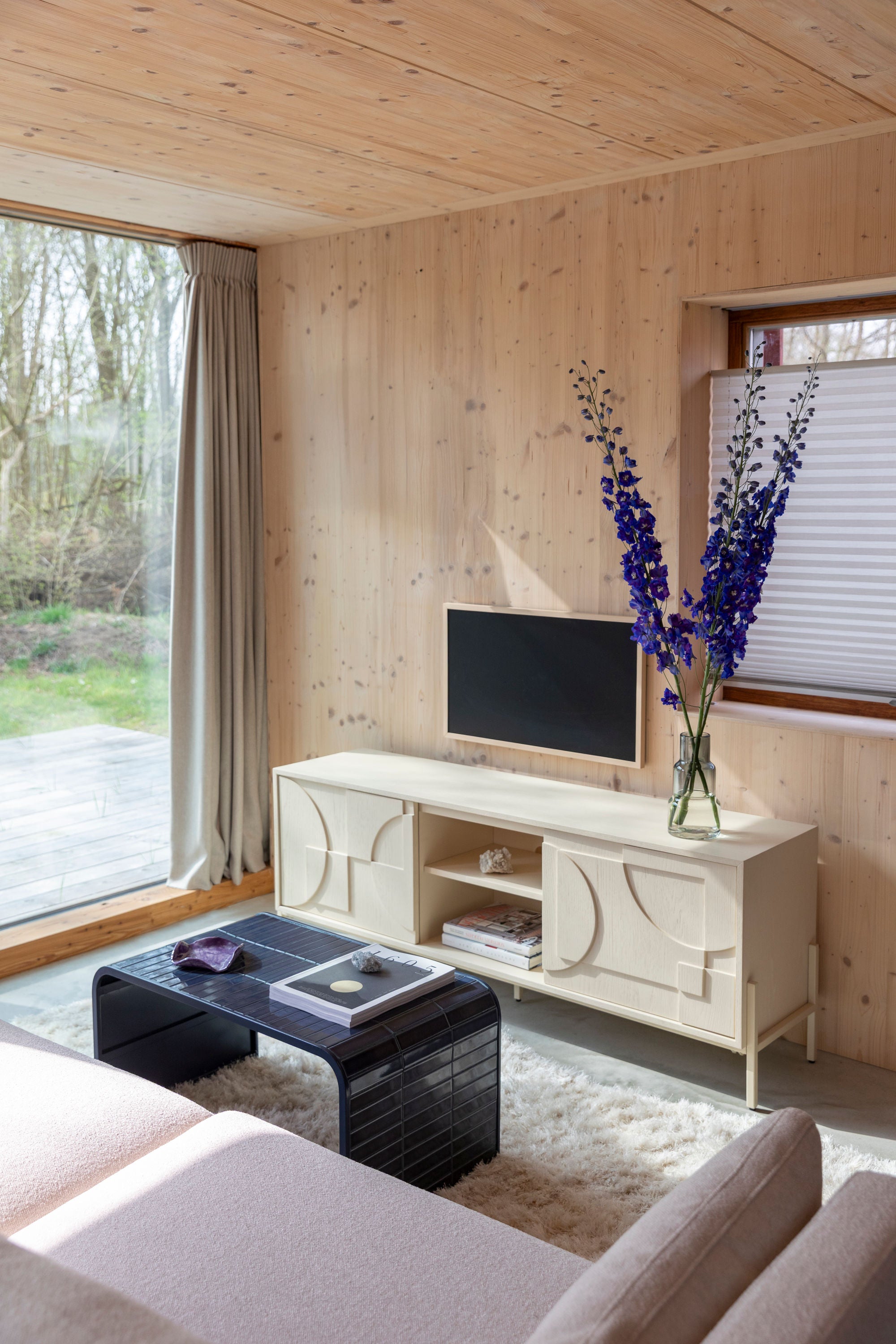 Zuiver Blue Tiles Curved Coffee Table