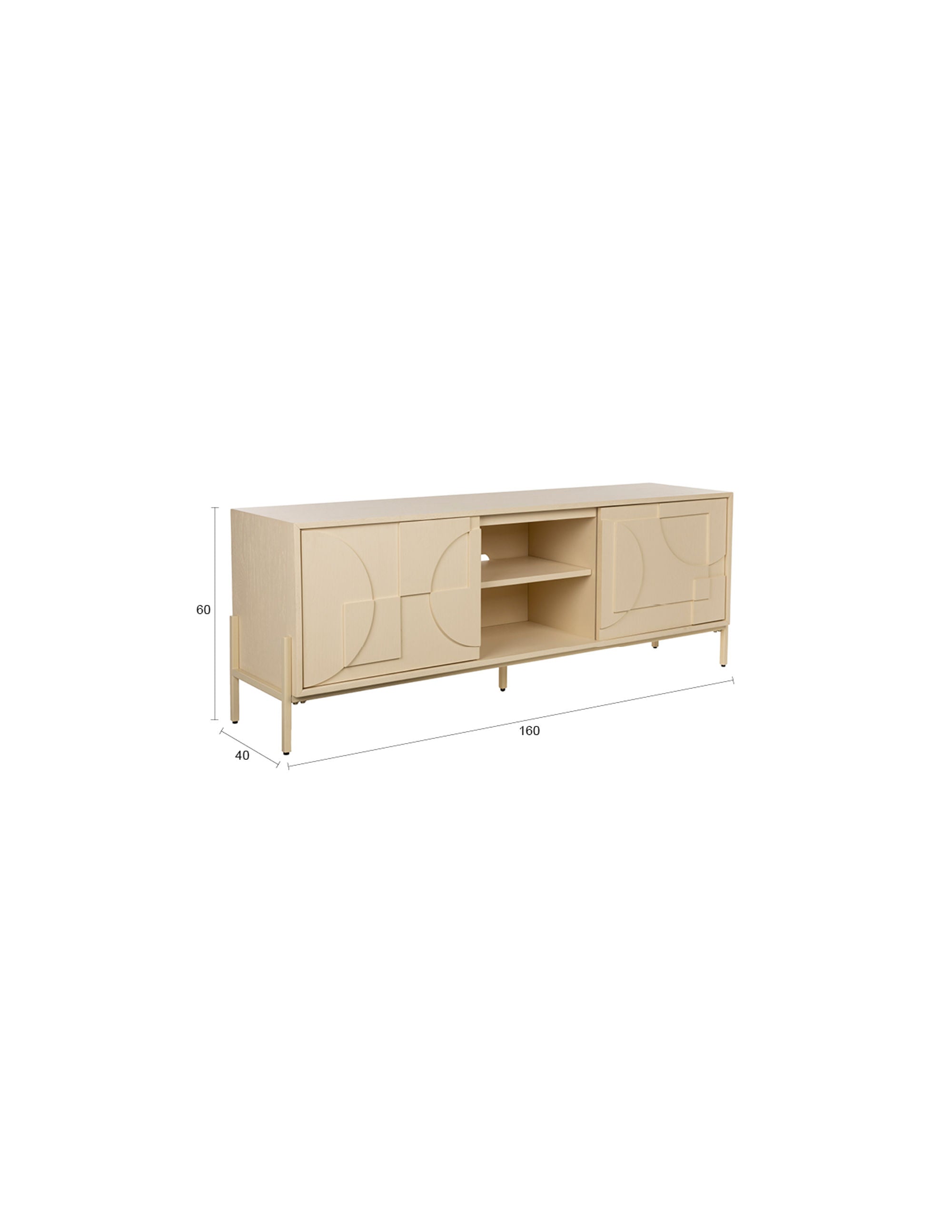 Zuiver Faces Natural Oak Wood TV Unit