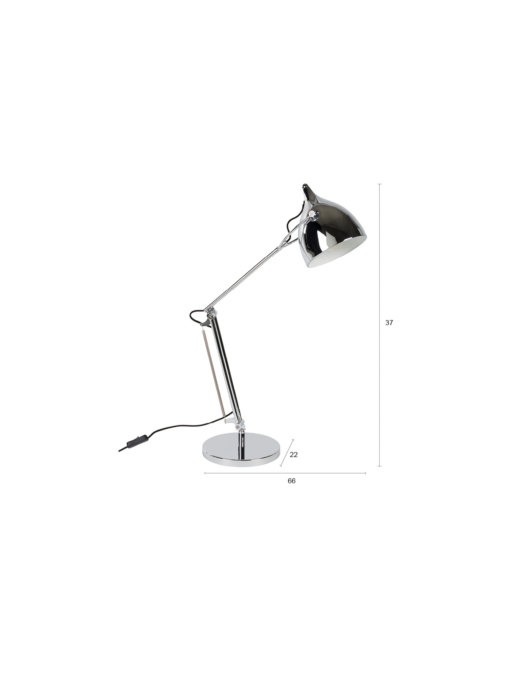 Zuiver Reader Chrome Table Lamp