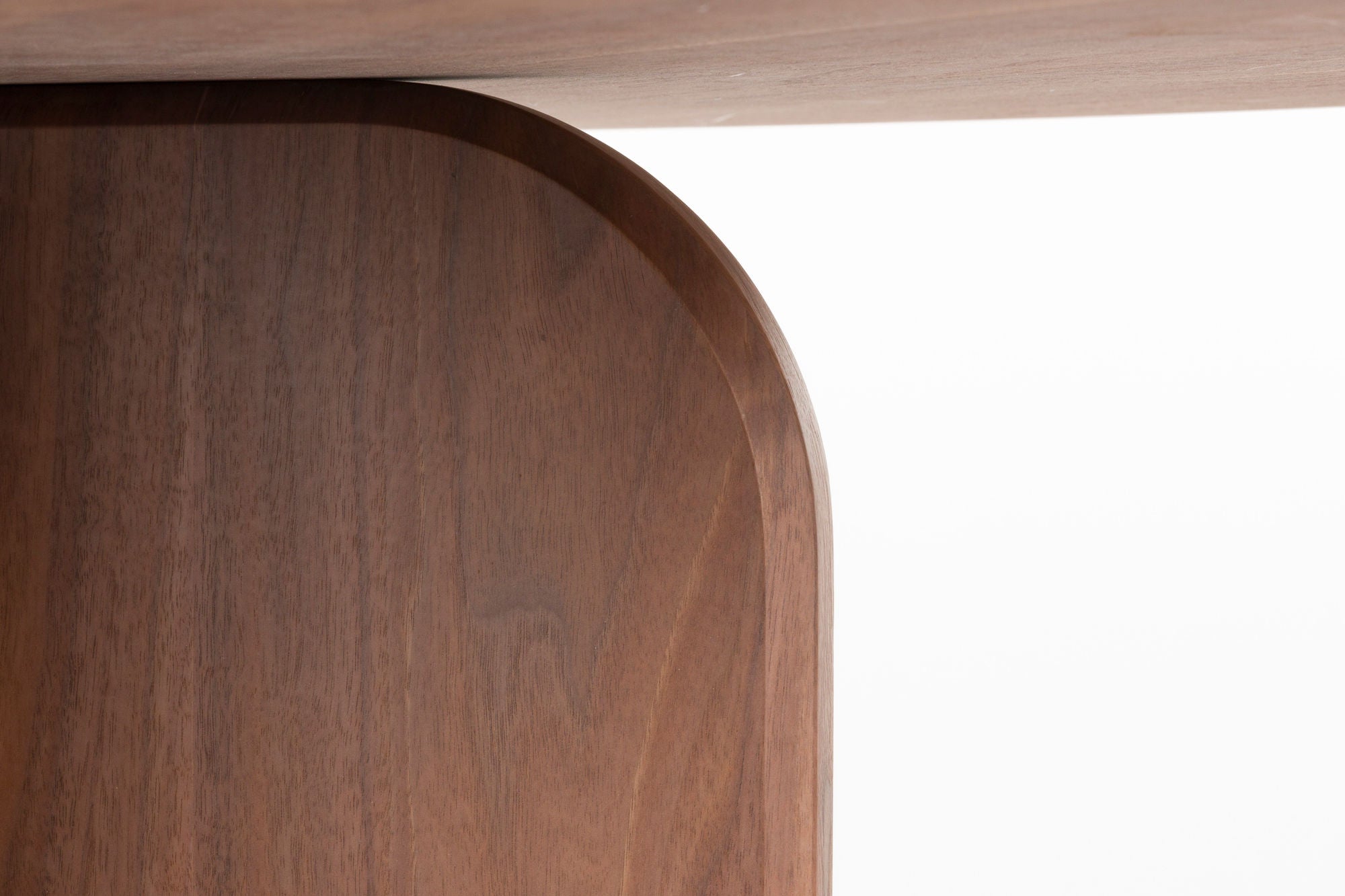 Laurent Walnut Brown Wood Round Dining Table