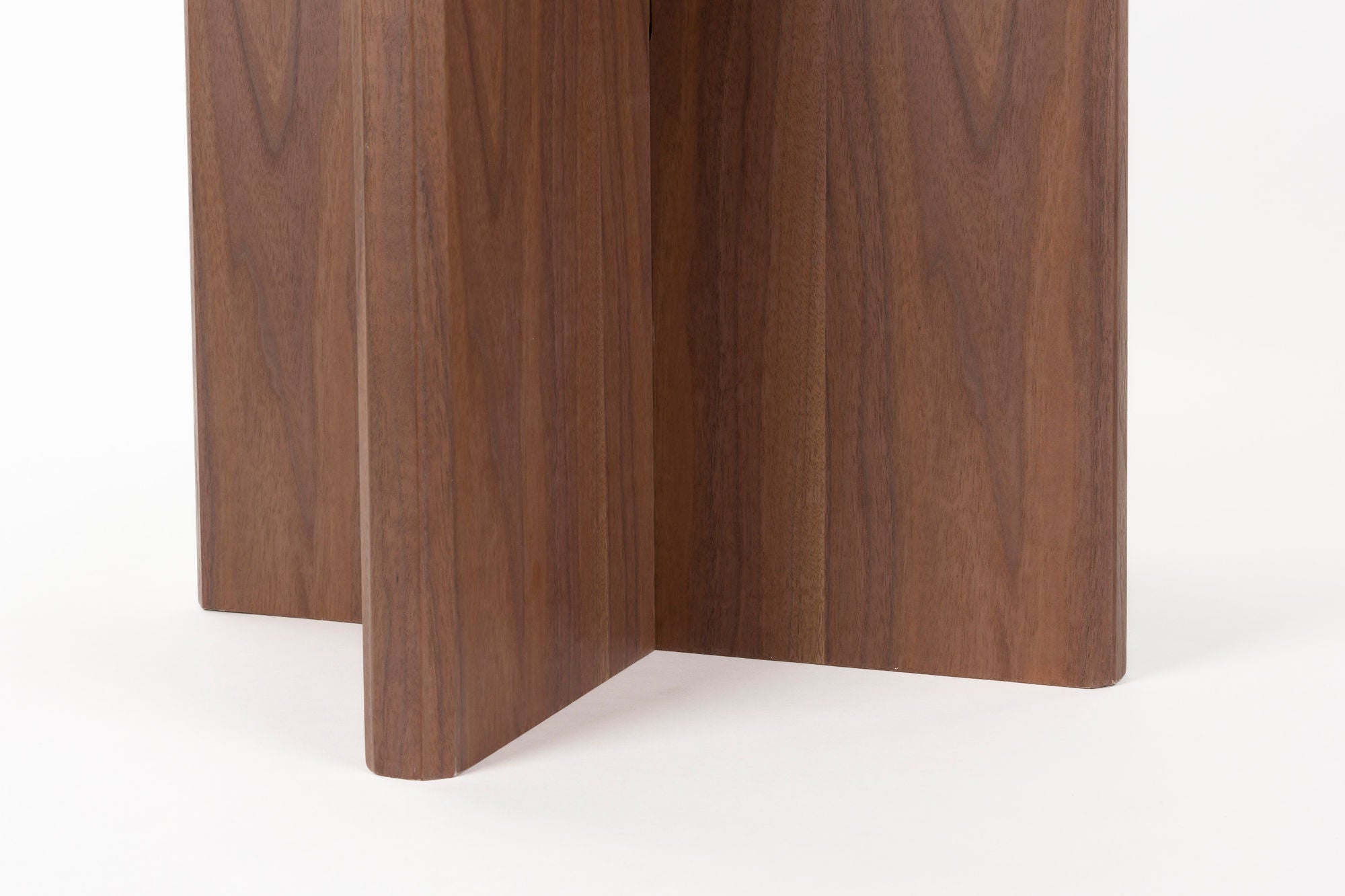 Laurent Walnut Brown Wood Round Dining Table