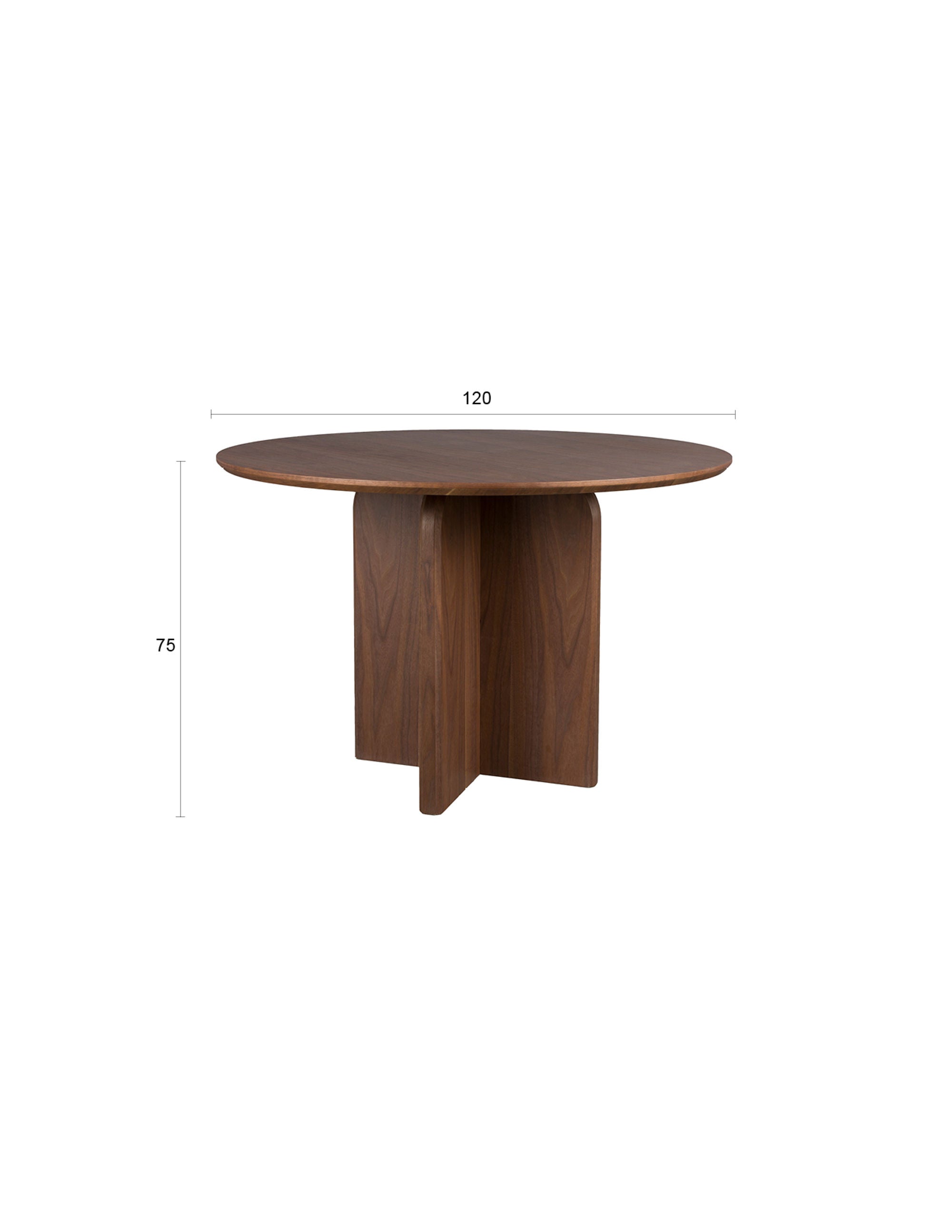 Laurent Natural Wood Round Dining Table