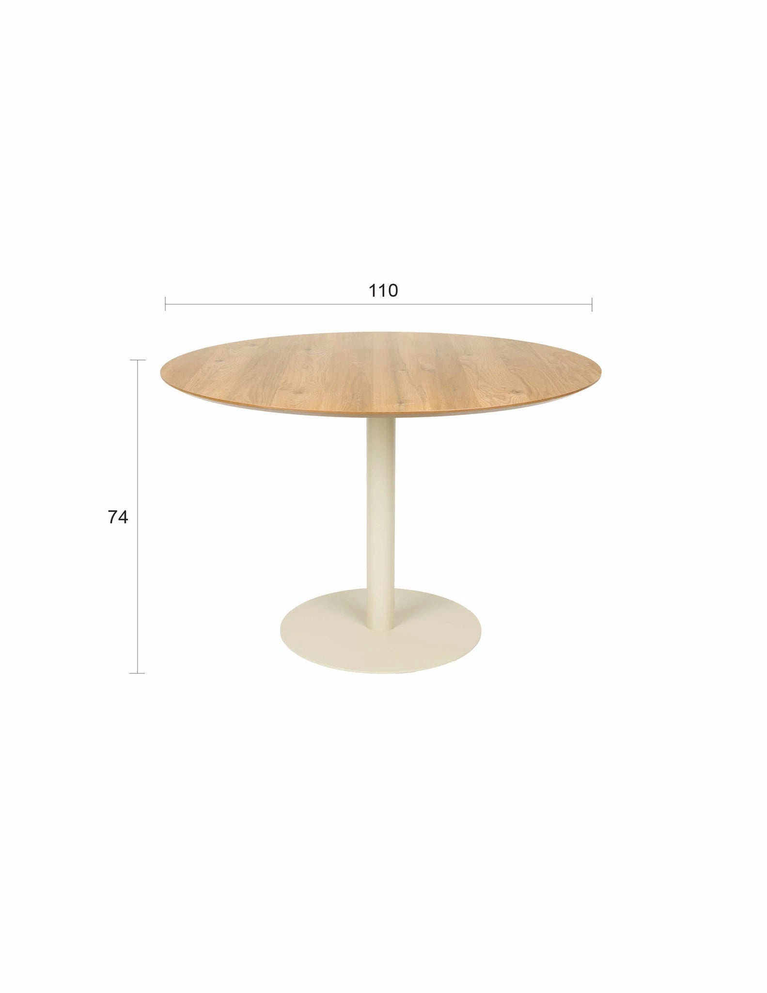 Steven Beige Wood Dining Table