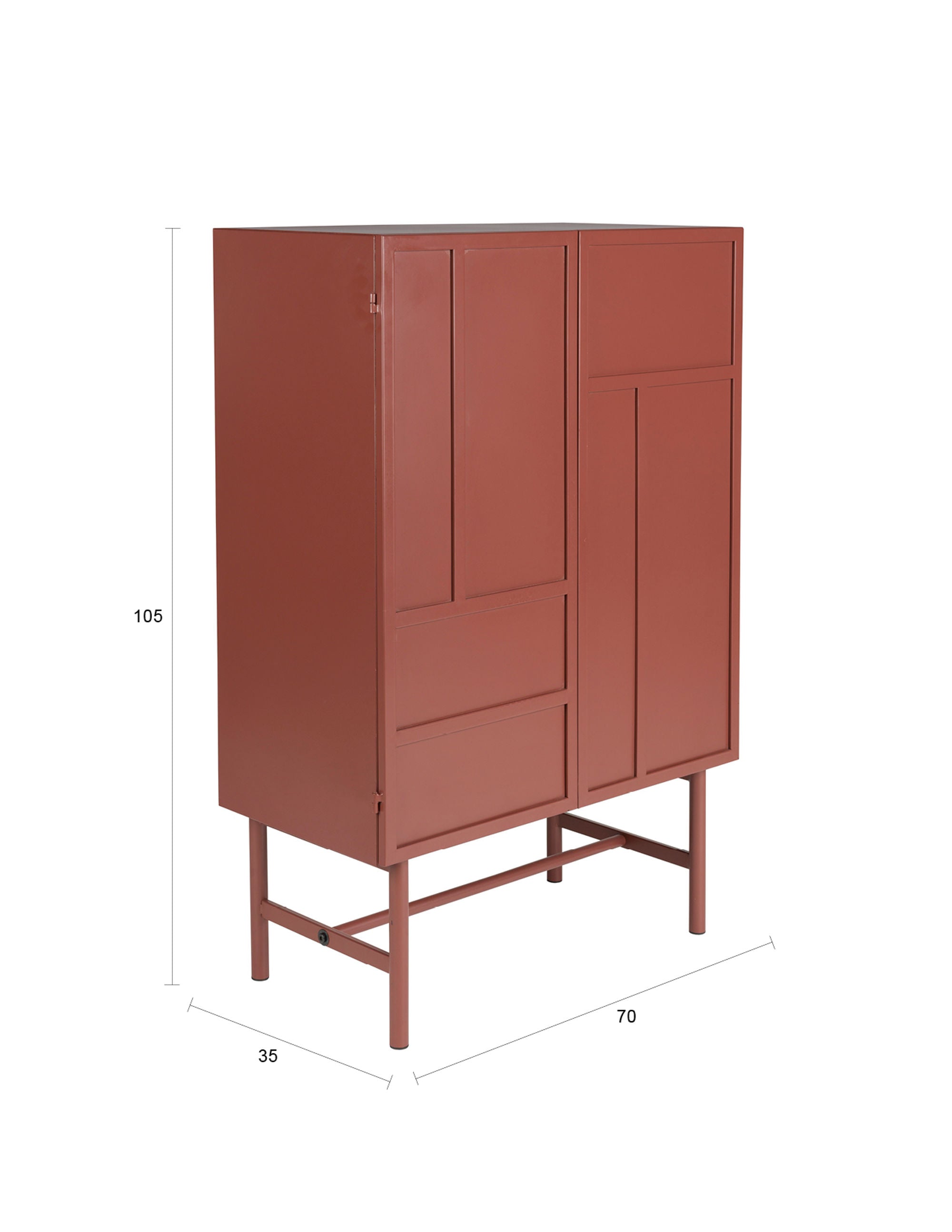 Davis Terracotta Iron Cabinet