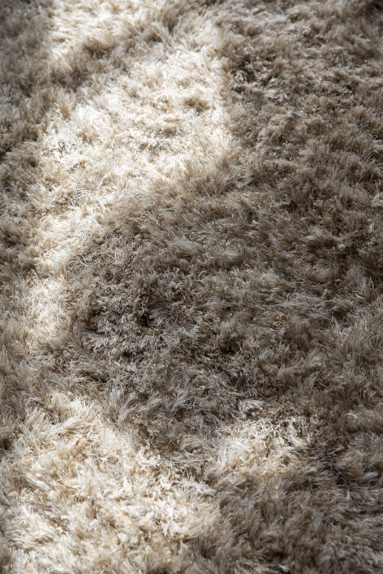 Dutchbone Hairy Beige Wool Rug 160 x 230 cm