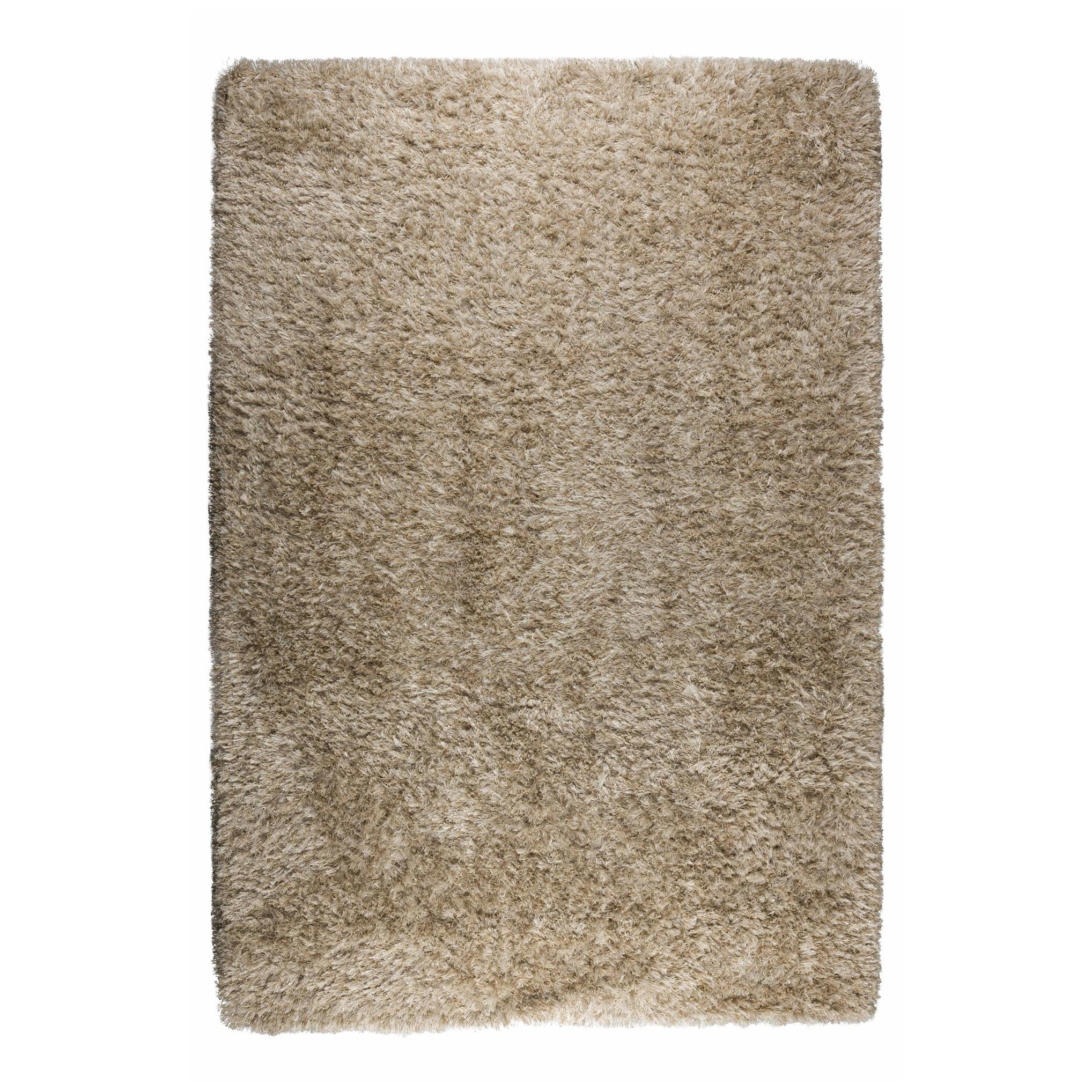 Dutchbone Hairy Beige Wool Rug 200 x 290 cm
