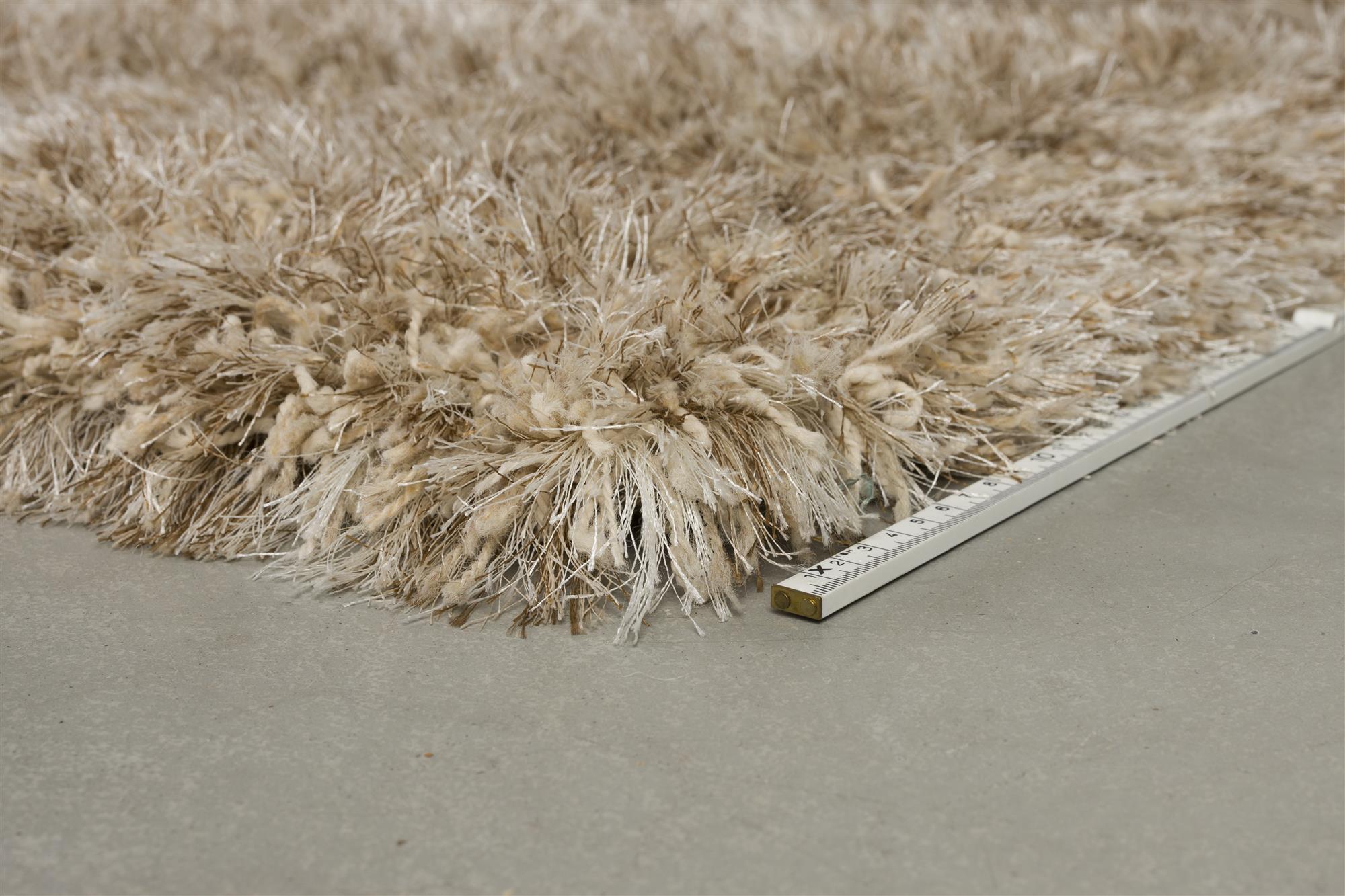 Dutchbone Hairy Beige Wool Rug 200 x 290 cm