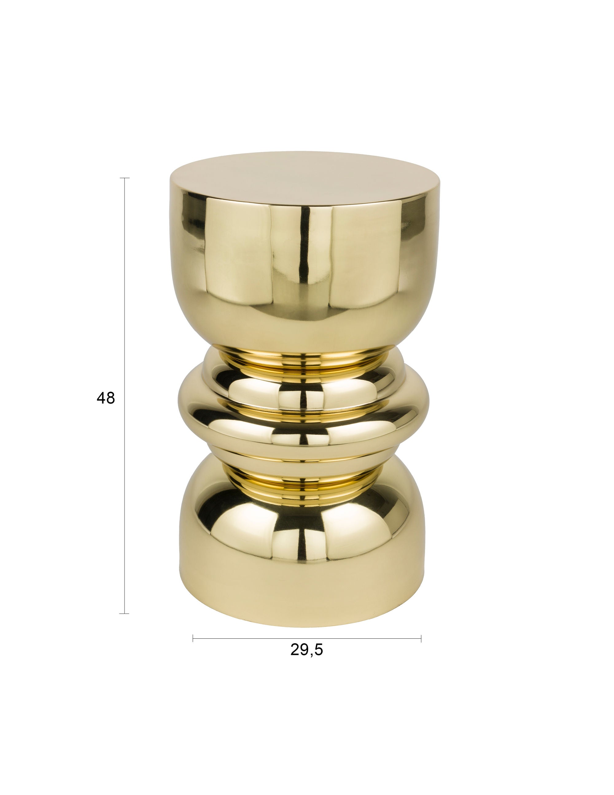 Kinga Gold Stool Side Table