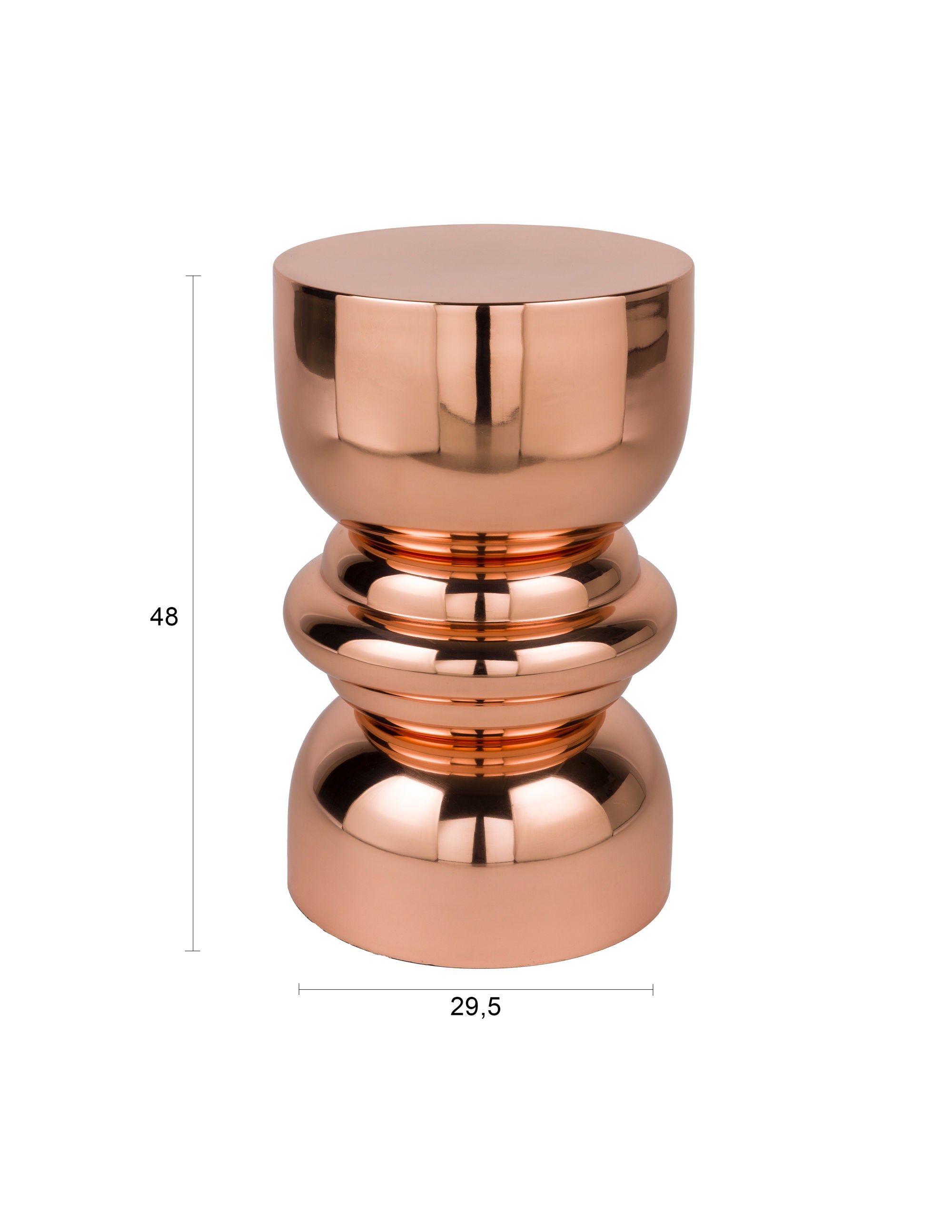 Kinga Copper Stool Side Table