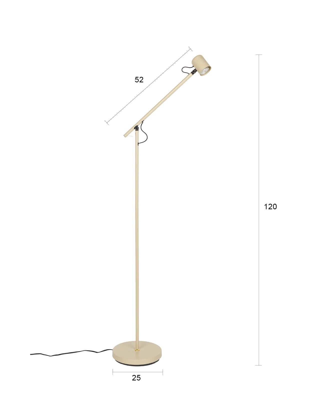 Aero Beige Iron Floor Lamp
