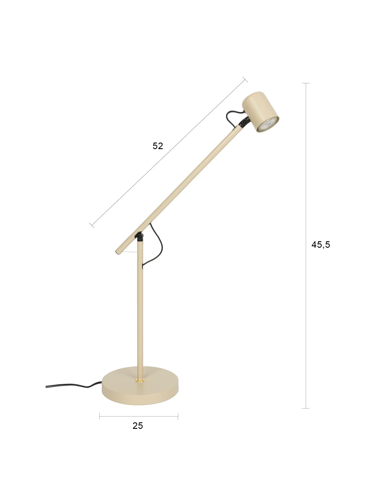Aero Beige Iron Table Lamp