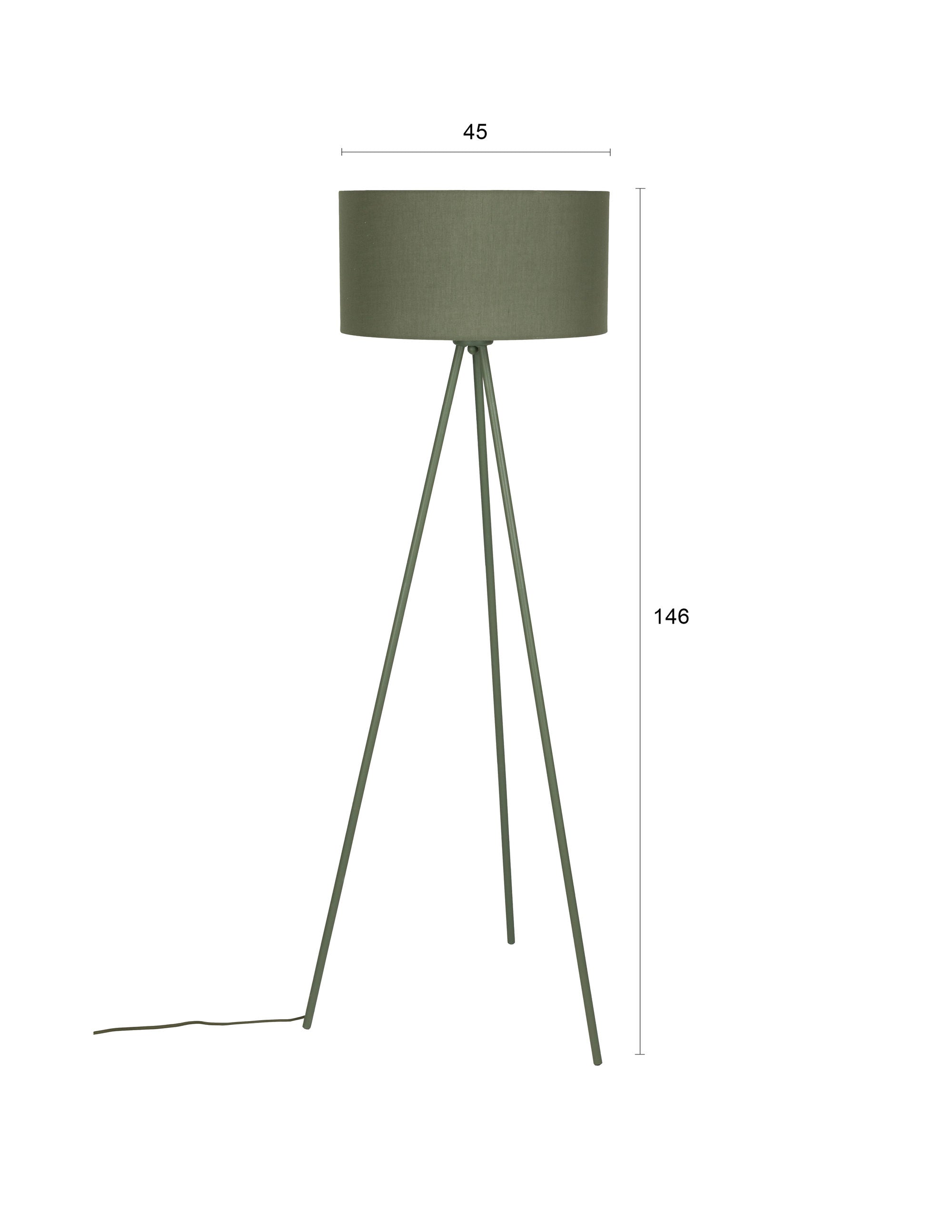Susie Green Tripod Floor Lamp