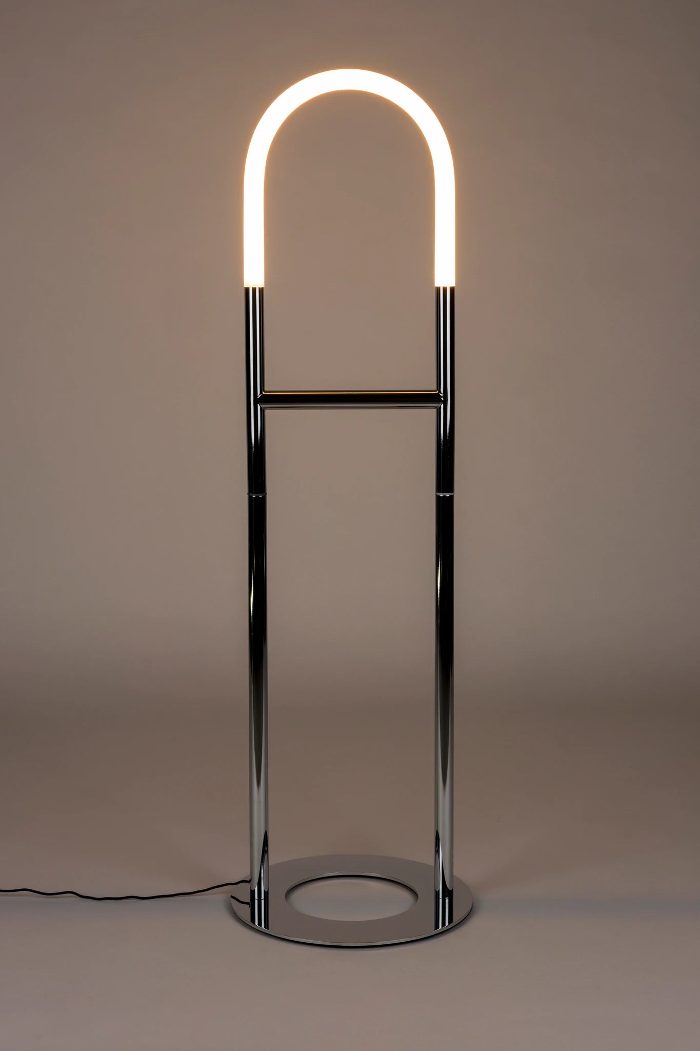 Zuiver Arch Chrome Silver Iron Floor Lamp