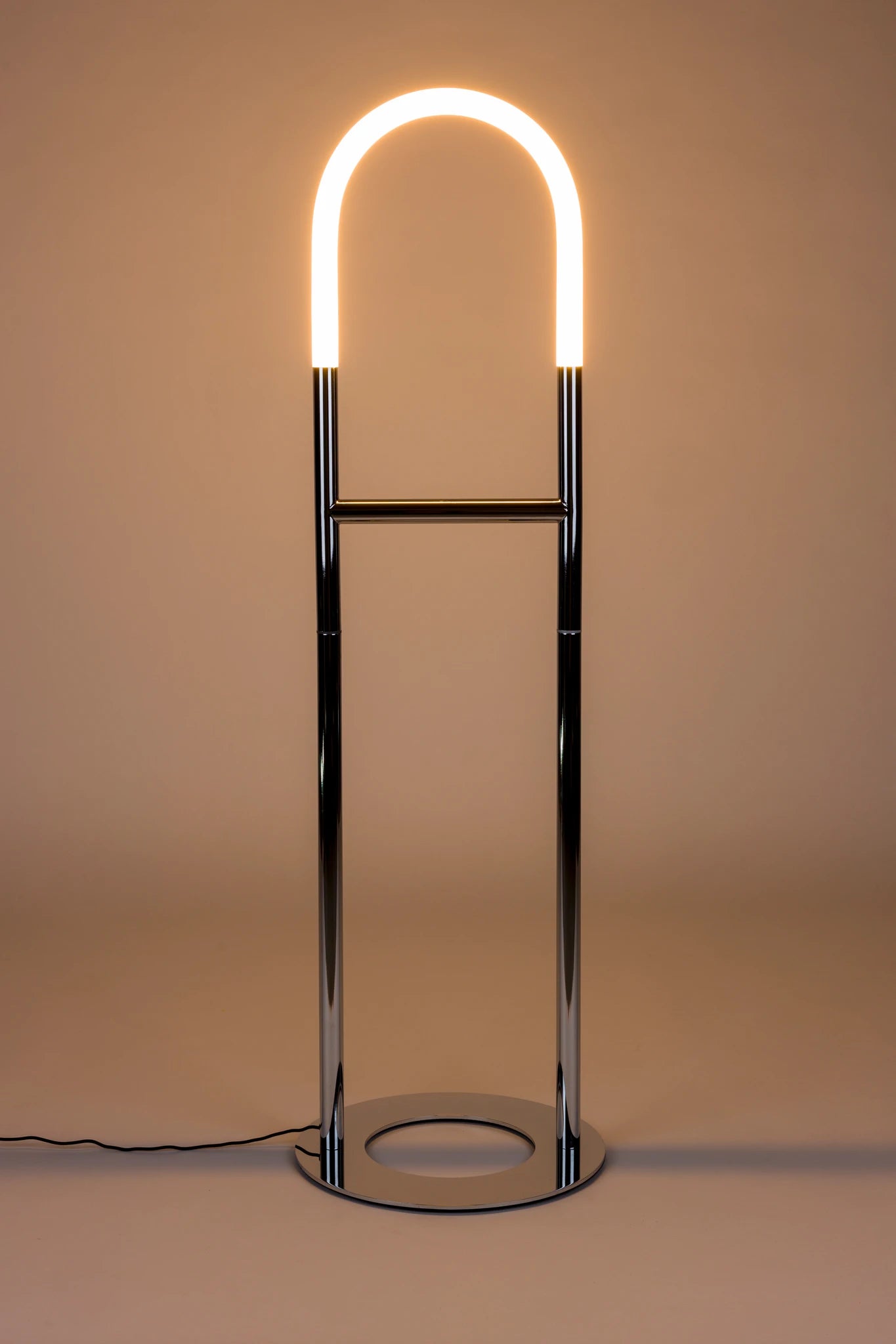 Zuiver Arch Chrome Silver Iron Floor Lamp