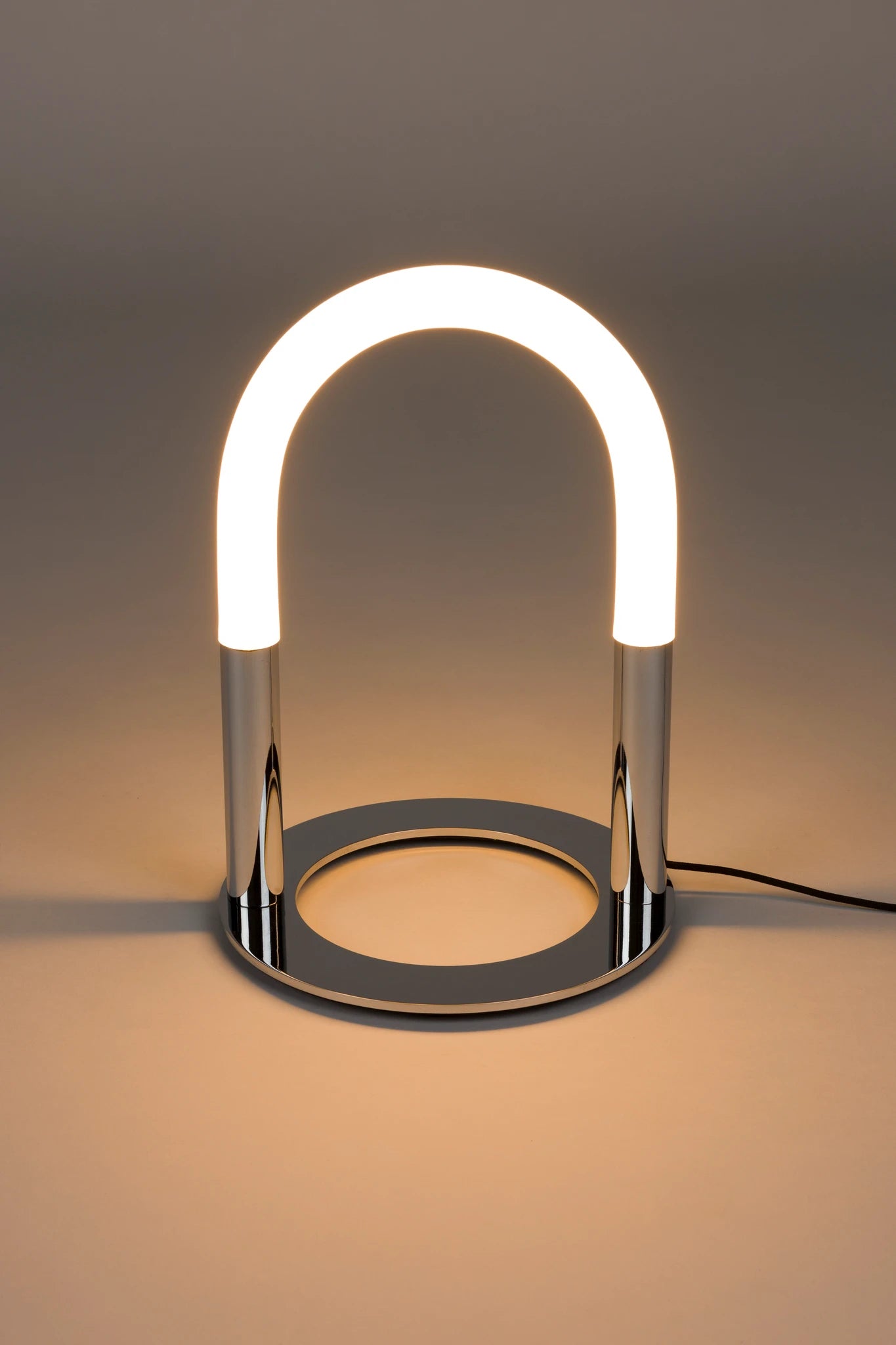 Zuiver Arch Chrome Silver Iron Table Lamp
