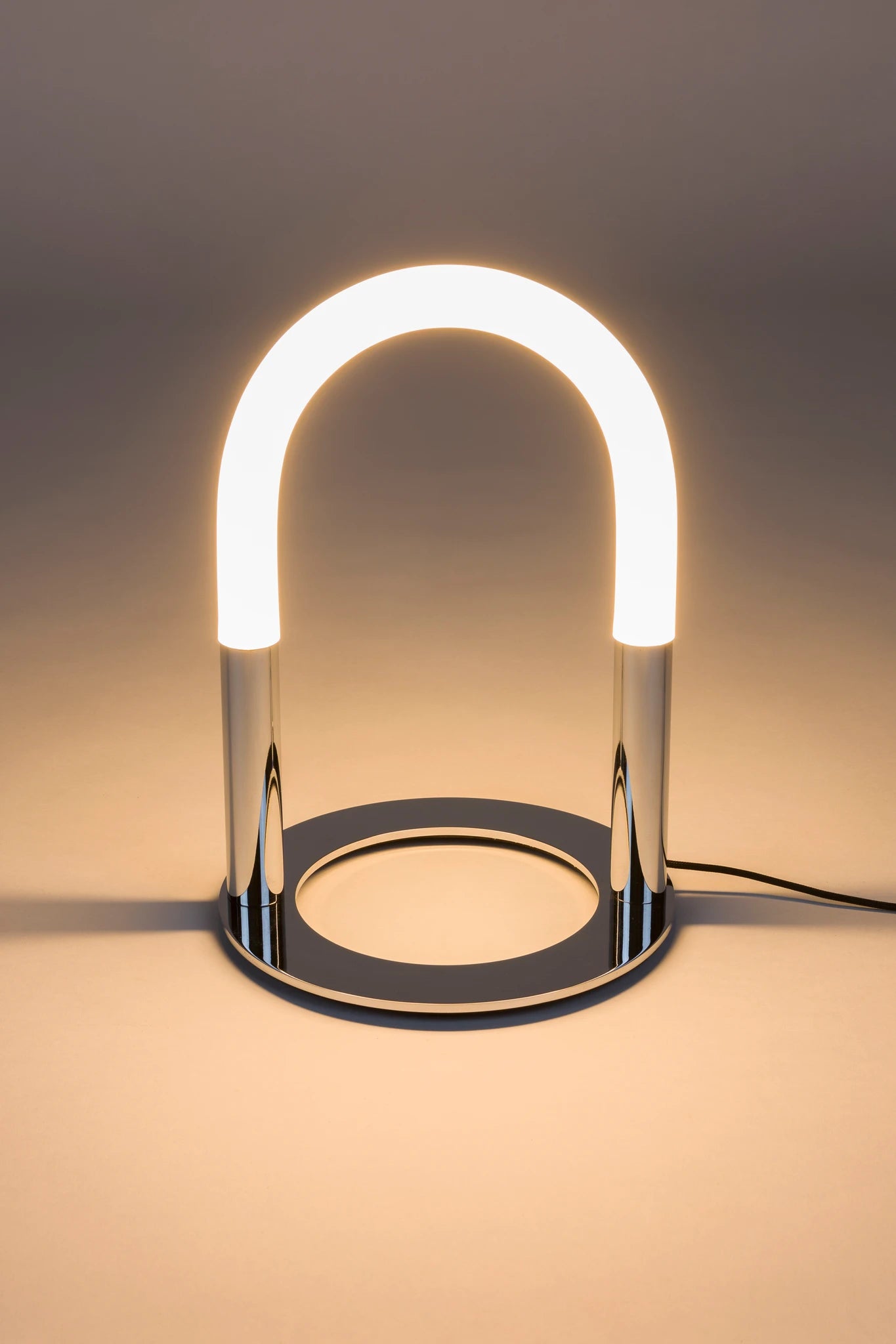 Zuiver Arch Chrome Silver Iron Table Lamp