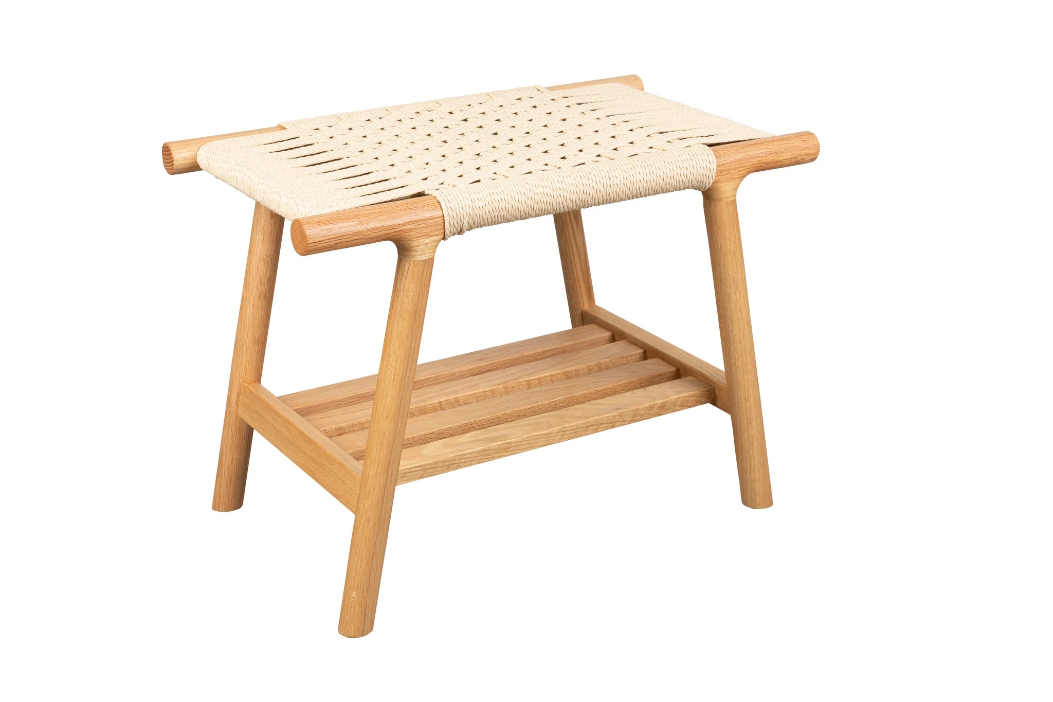 Dutchbone Kintaro Natural Brown Acacia Wood Bar Stool