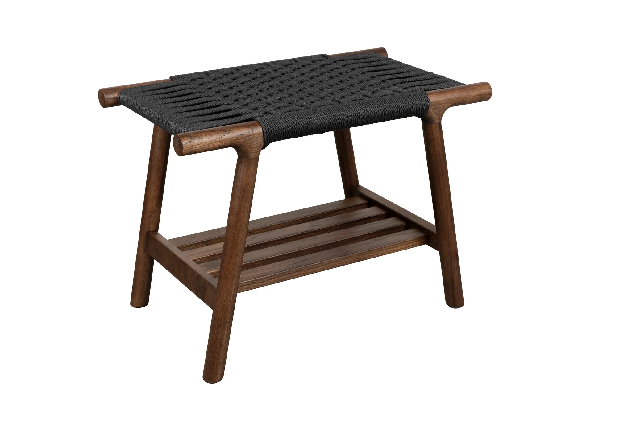 Dutchbone Kintaro Walnut Brown Acacia Wood Bar Stool