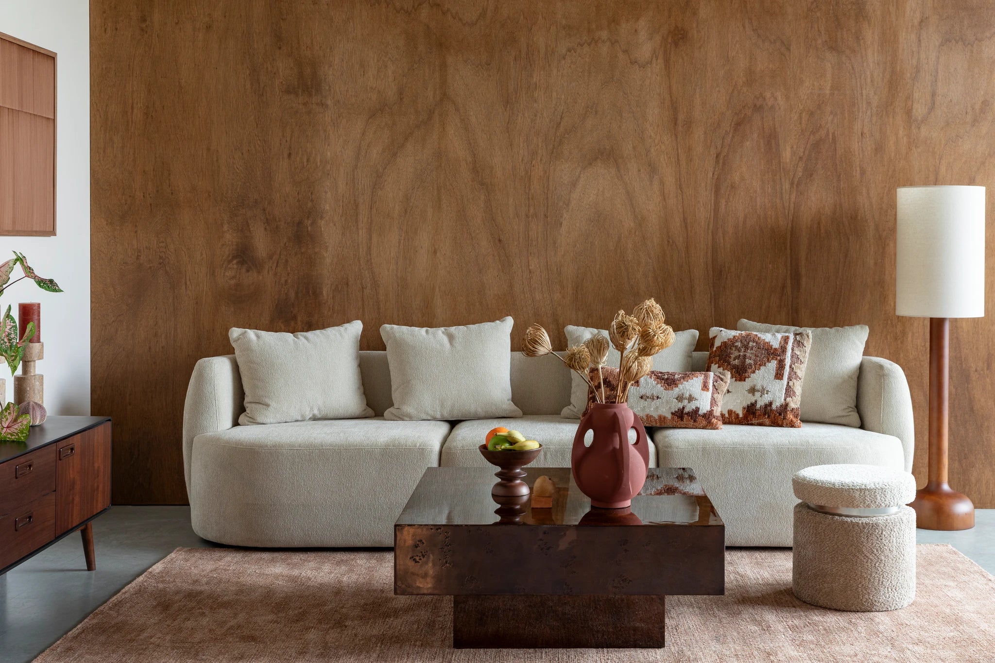 Dutchbone Quinn Walnut Brown Acacia Wood Coffee Table