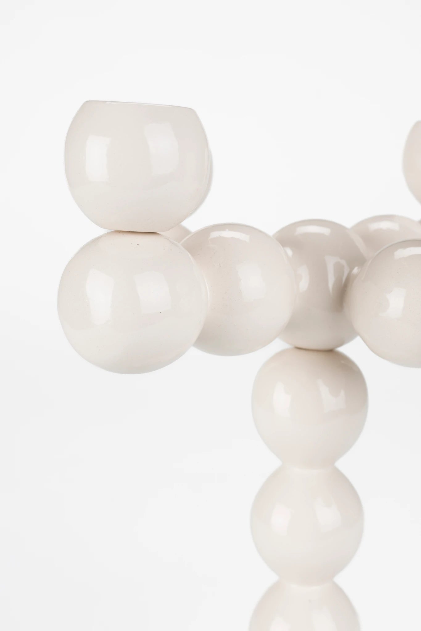 Zuiver Bubbles Four Shiny Beige Aluminium Candle Holder