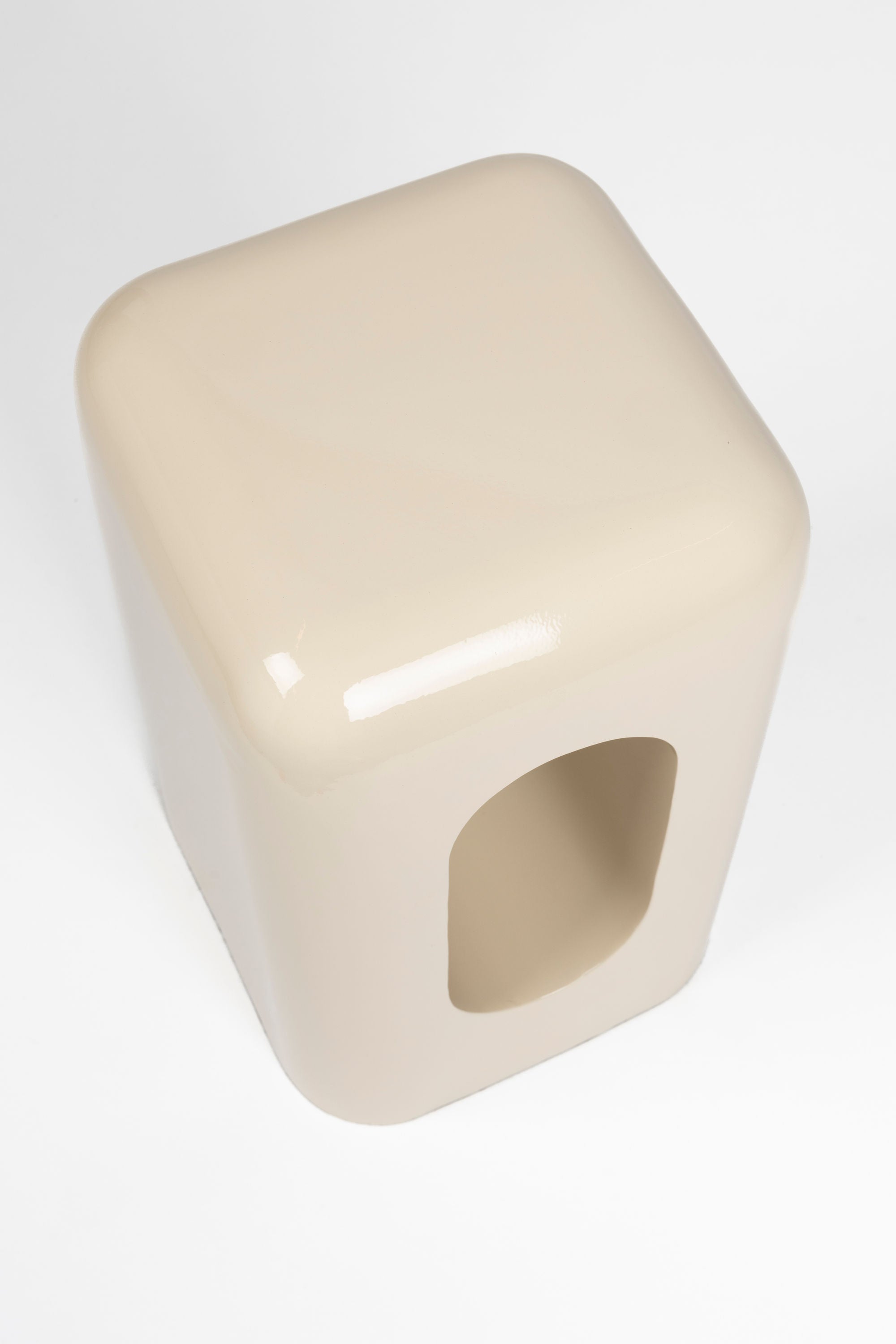Zuiver Creek Beige Stool Side Table