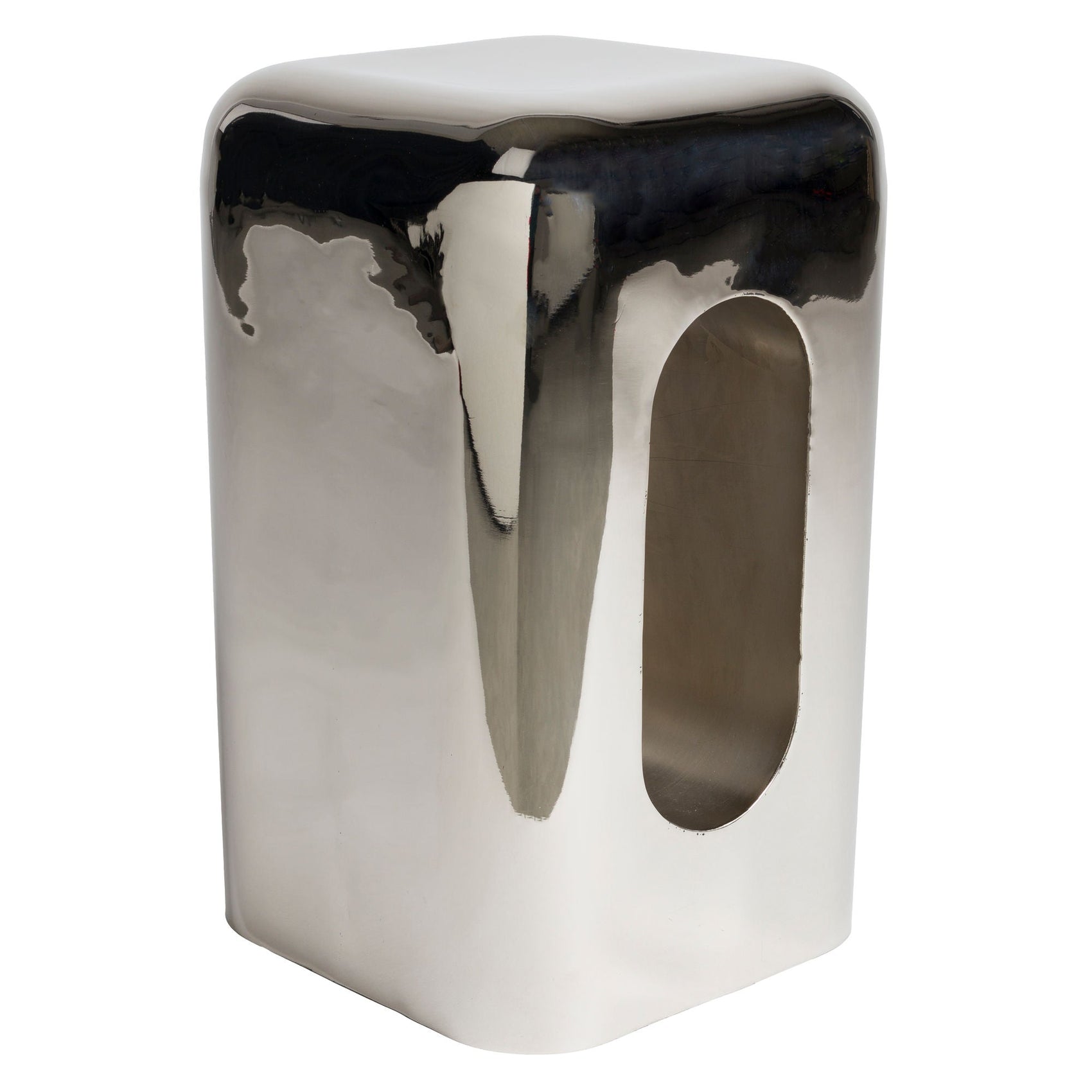 Zuiver Creek Chrome Stool Side Table