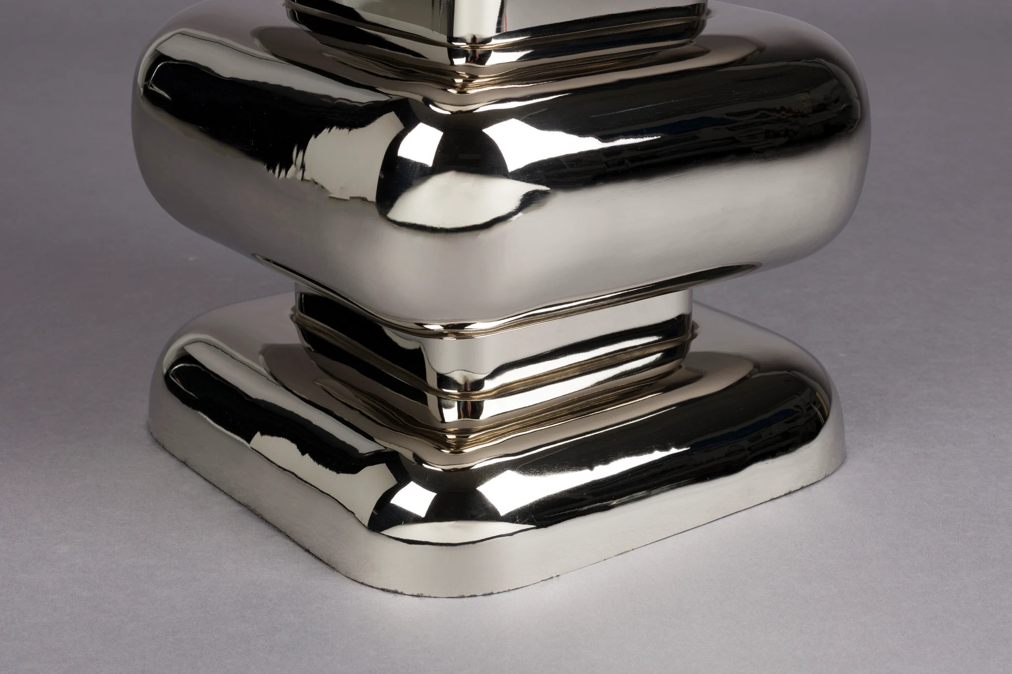 Dutchbone Stubby Chrome Silver Aluminium Stool Side Table