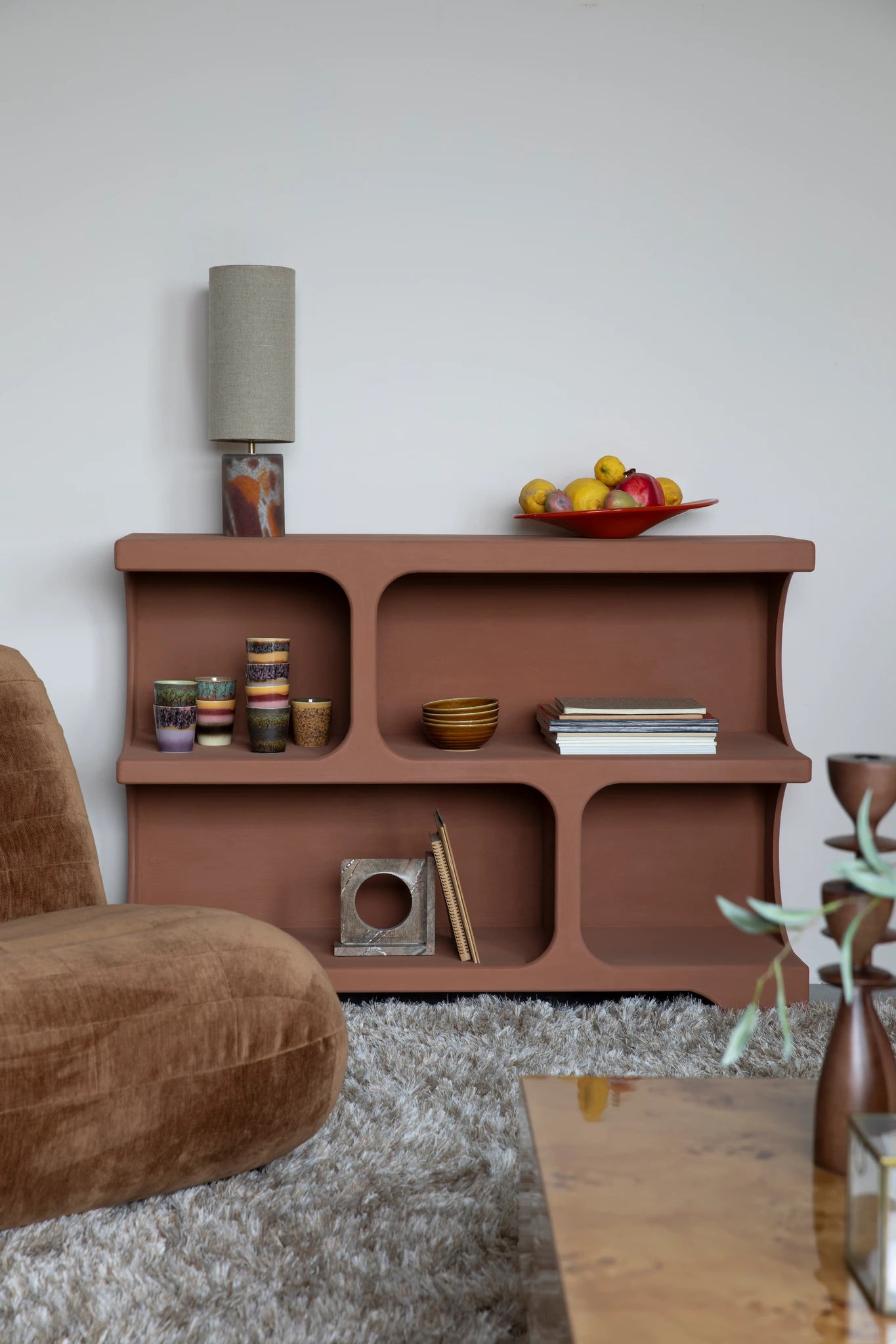 Dutchbone Dundee Brown Wood Shelf Medium