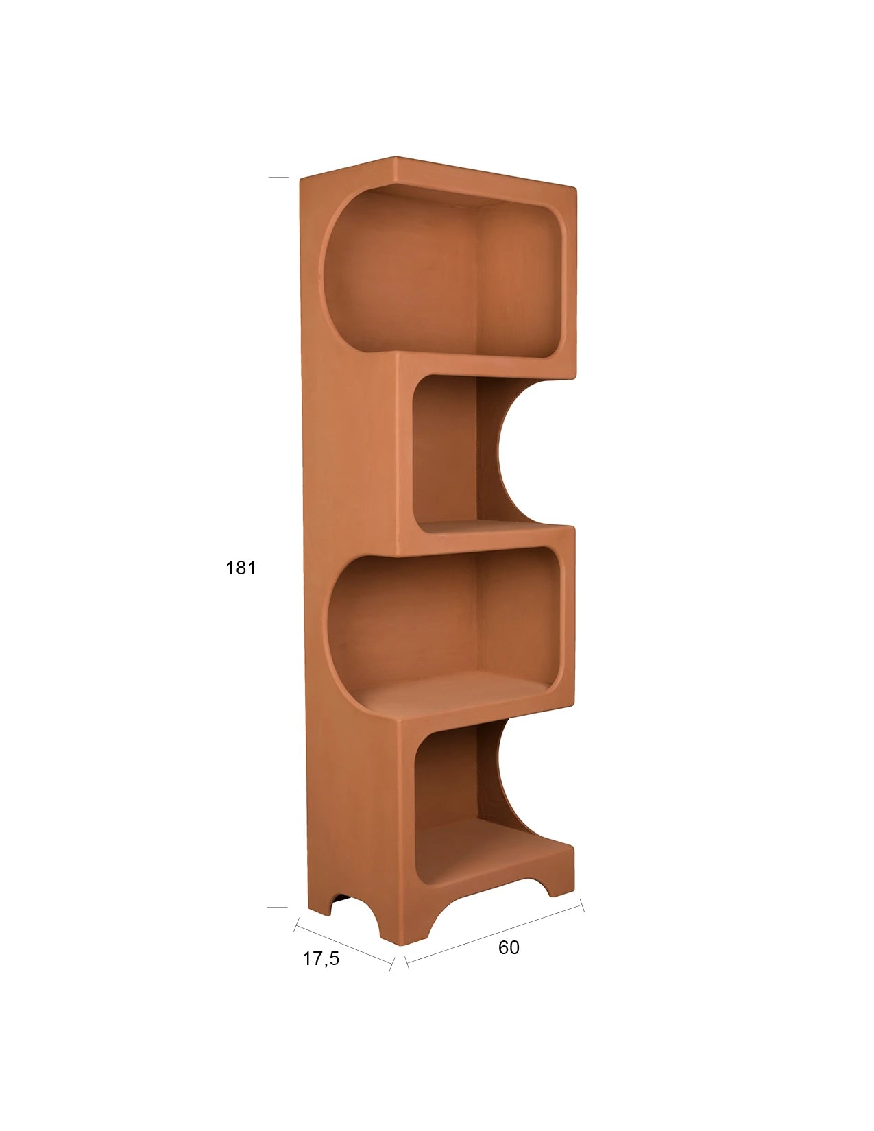 Dutchbone Dundee Brown Wood Shelf Large