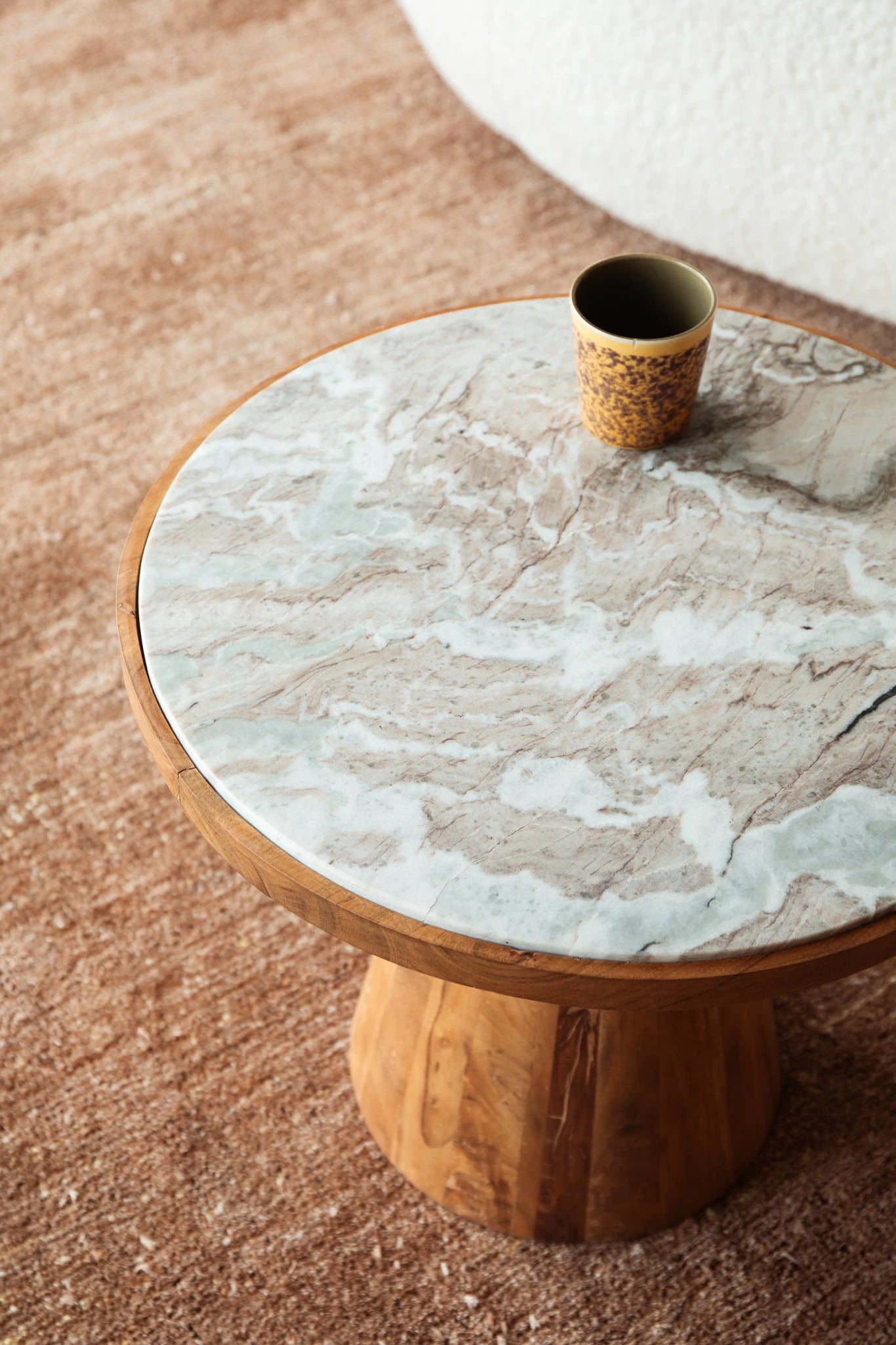 Mees Brown Acacia Wood Coffee Table