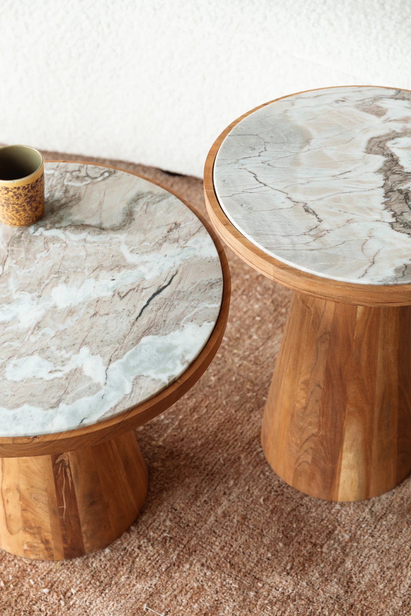 Mees Brown Acacia Wood Coffee Table