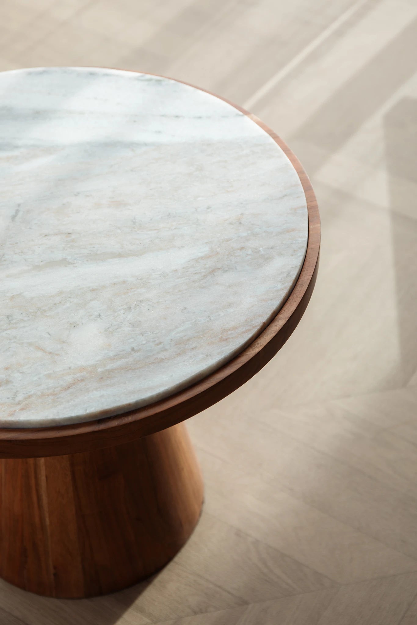 Mees Brown Acacia Wood Coffee Table