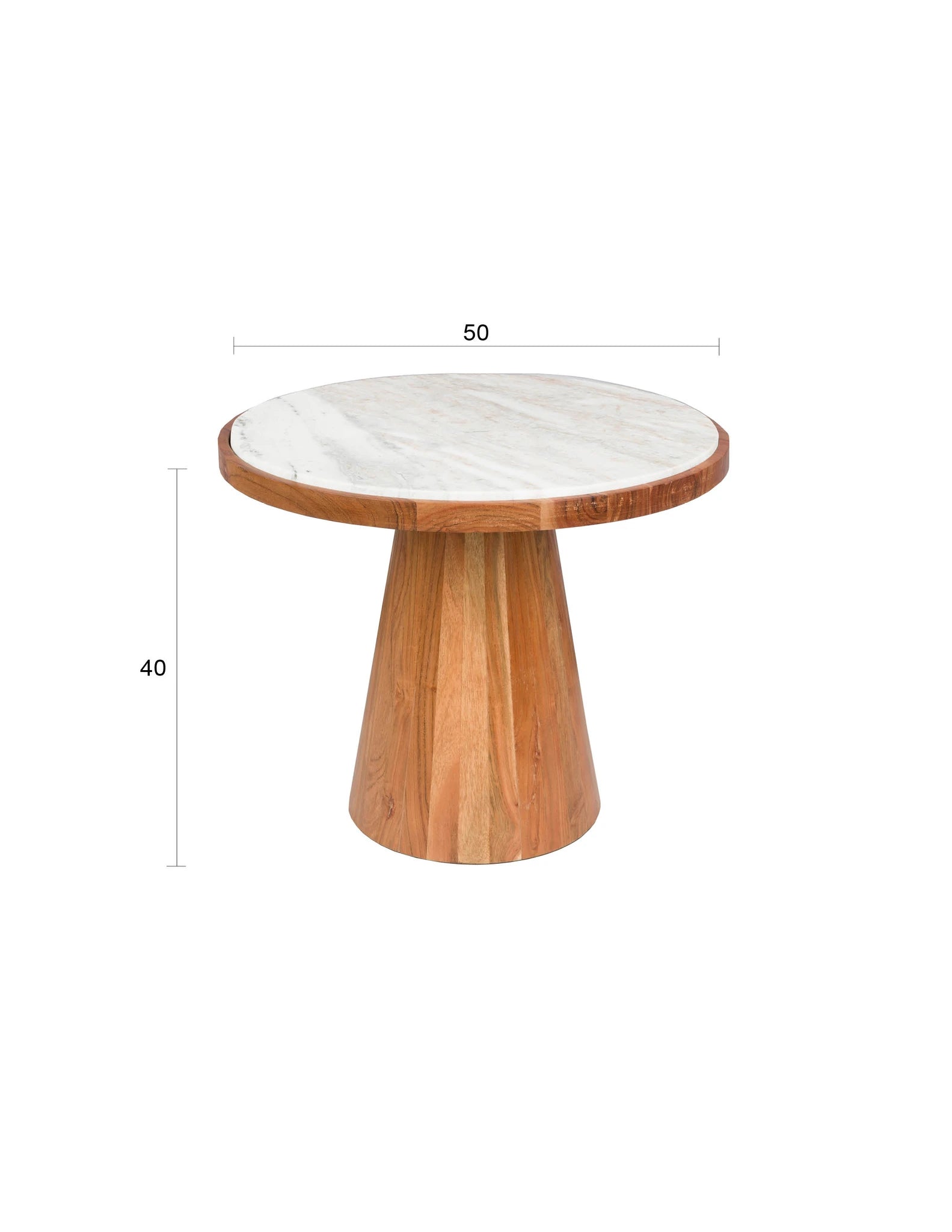 Mees Brown Acacia Wood Coffee Table