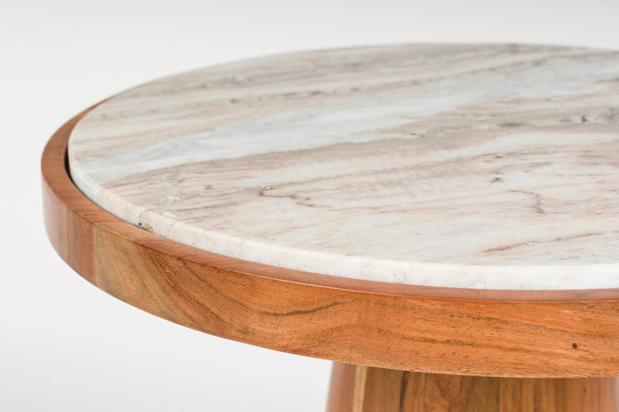 Mees Brown Acacia Wood Side Table