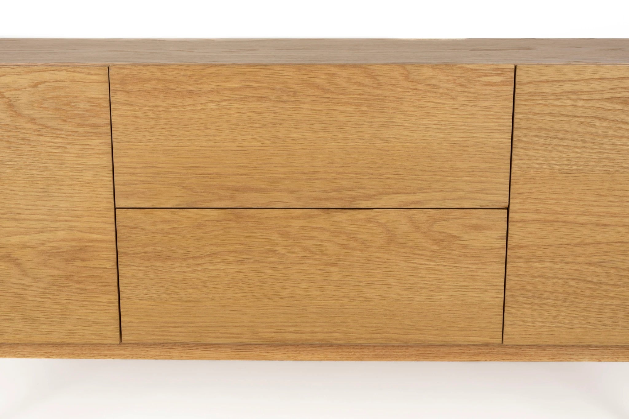 Zuiver High On Wood Beige Oak Effect Wood 2 Door 2 Drawer Cabinet