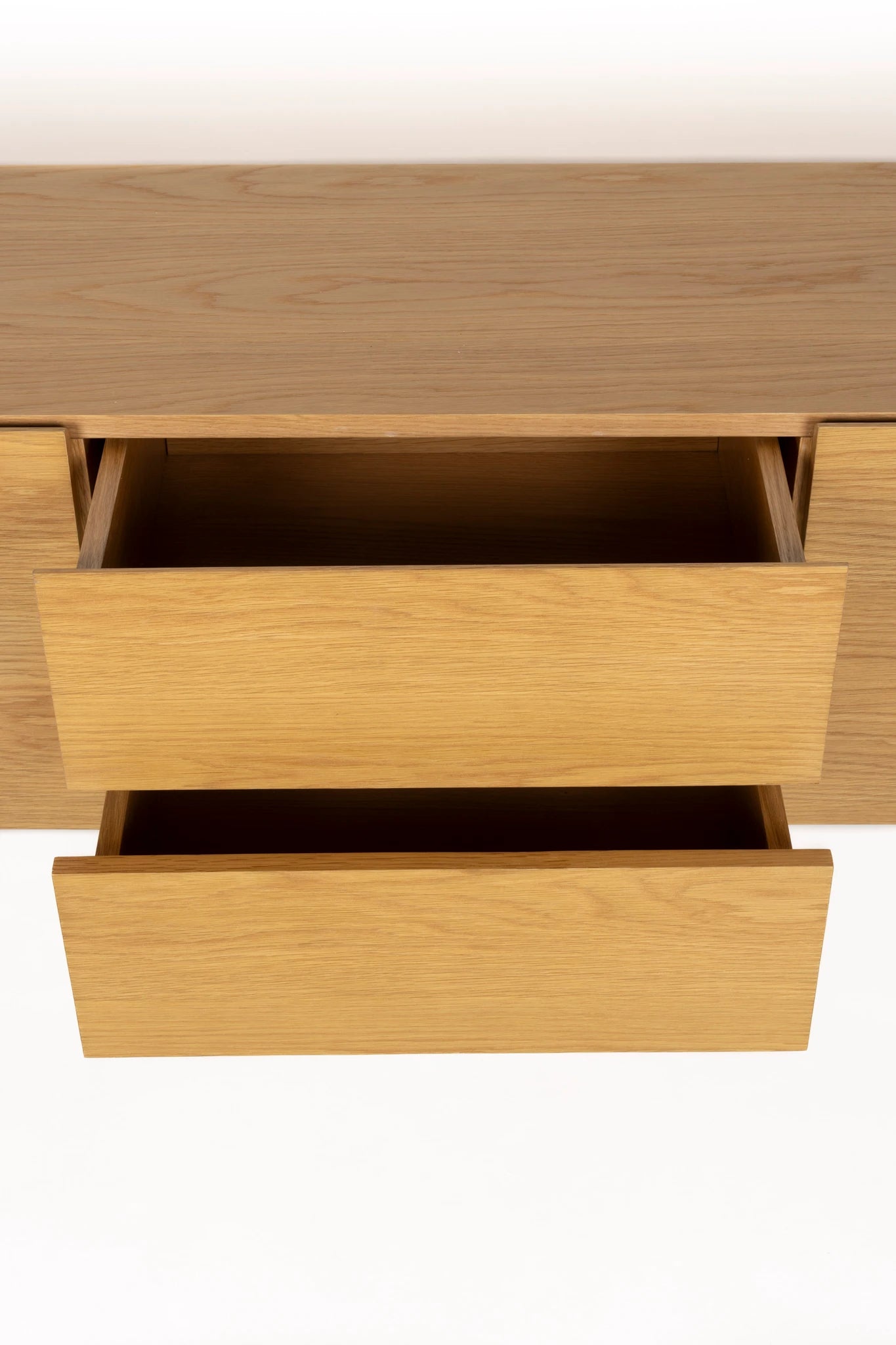 Zuiver High On Wood Beige Oak Effect Wood 2 Door 2 Drawer Cabinet