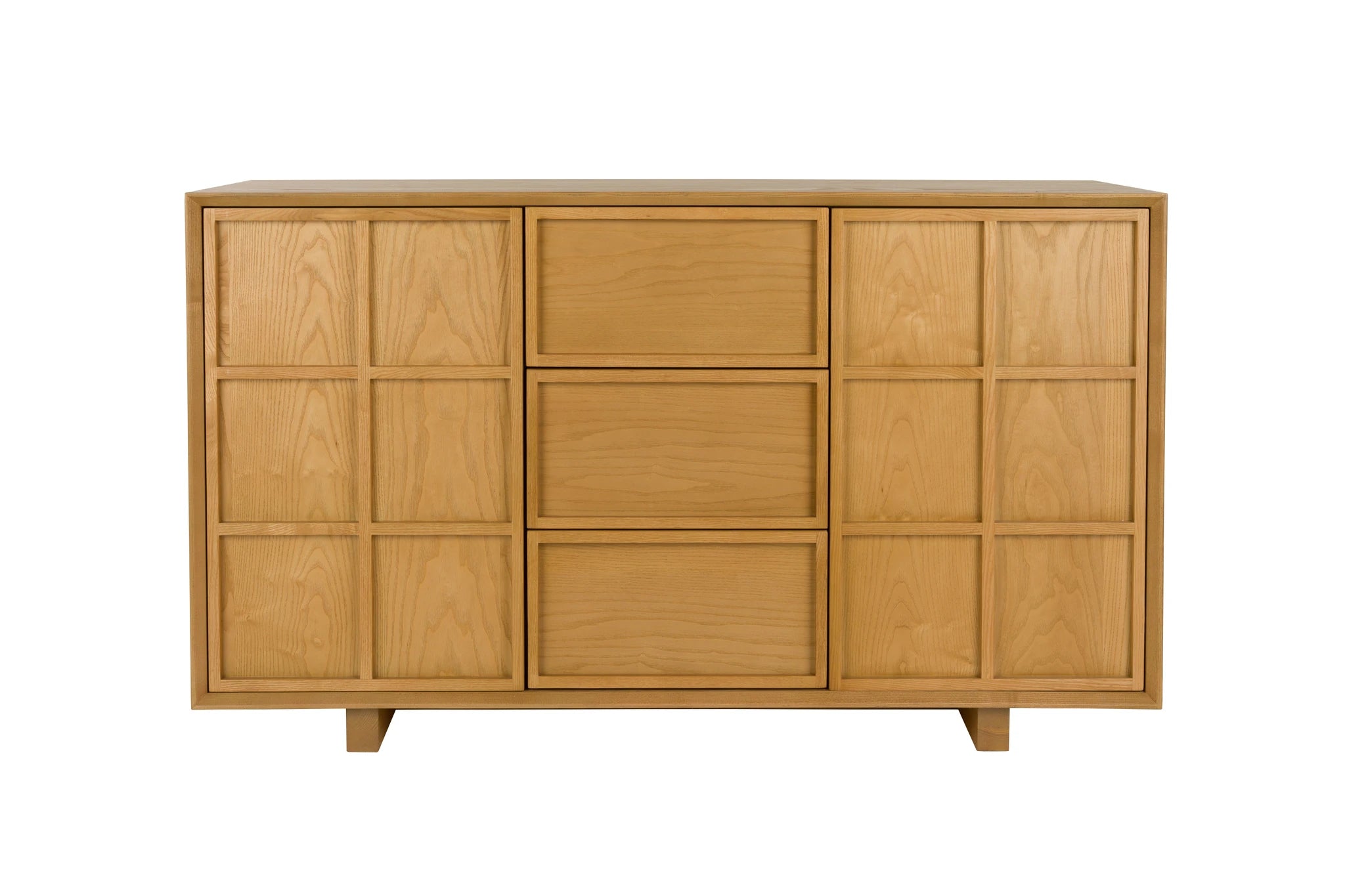 Zuiver Raster Natural Ash Veneer High Sideboard