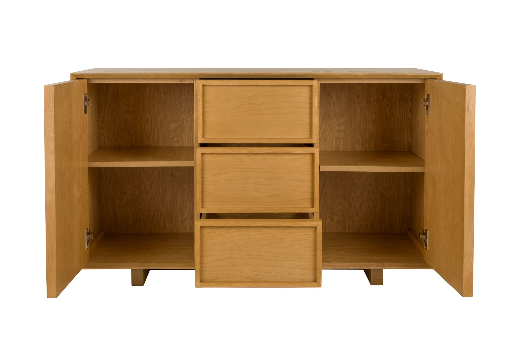 Zuiver Raster Natural Ash Veneer High Sideboard