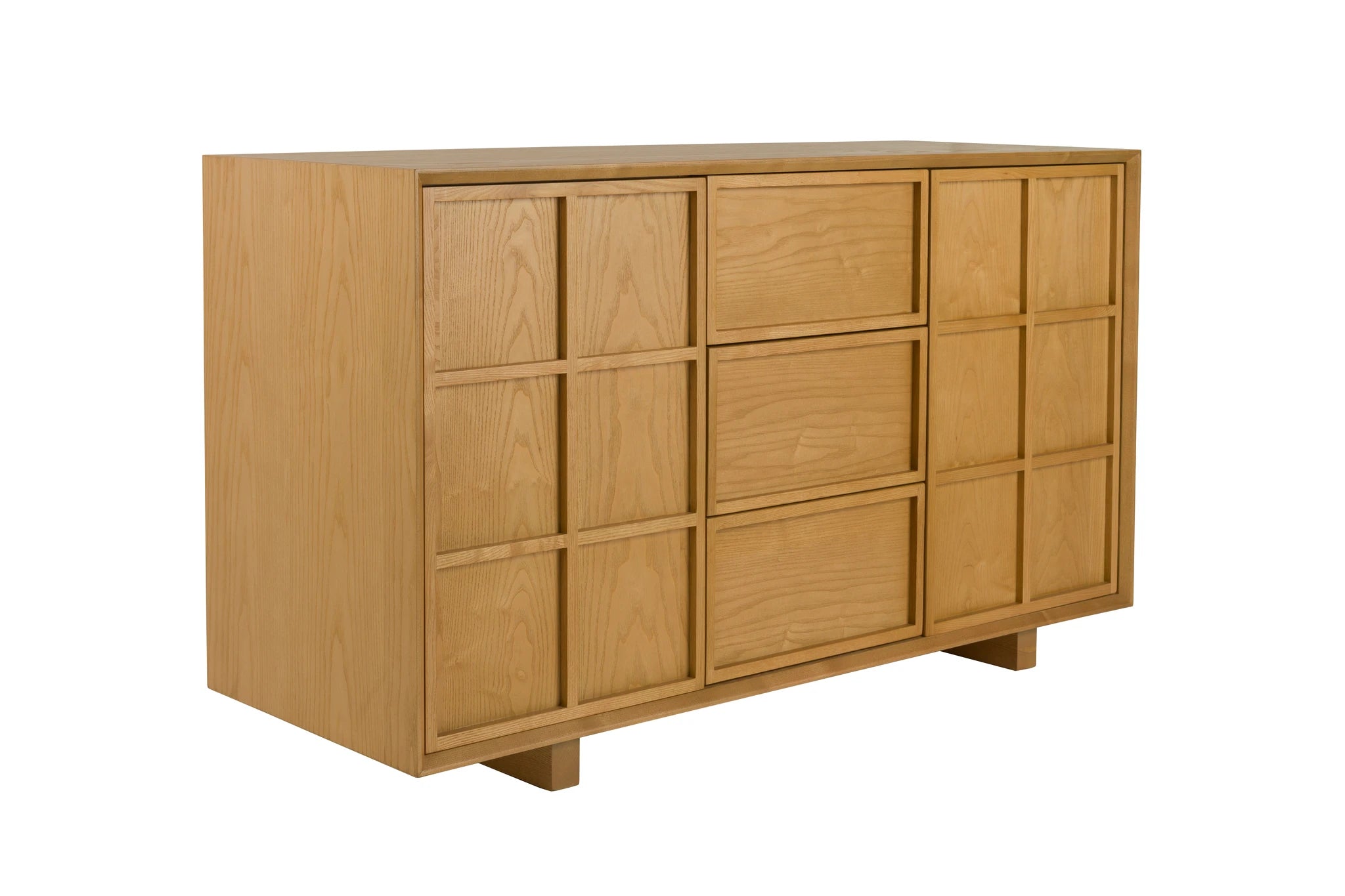 Zuiver Raster Natural Ash Veneer High Sideboard