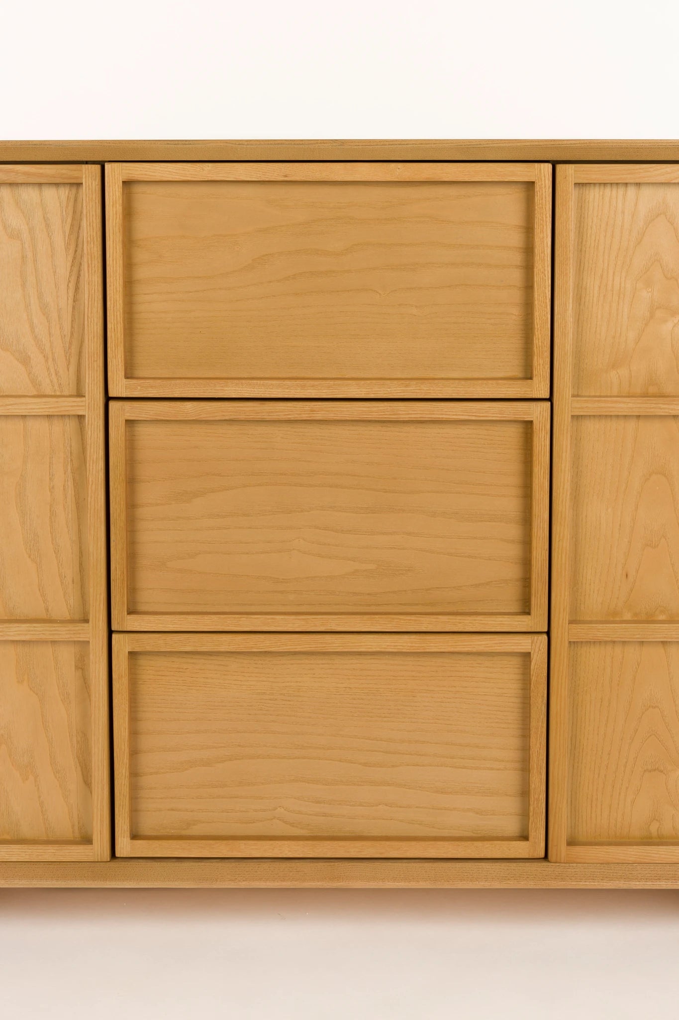 Zuiver Raster Natural Ash Veneer High Sideboard