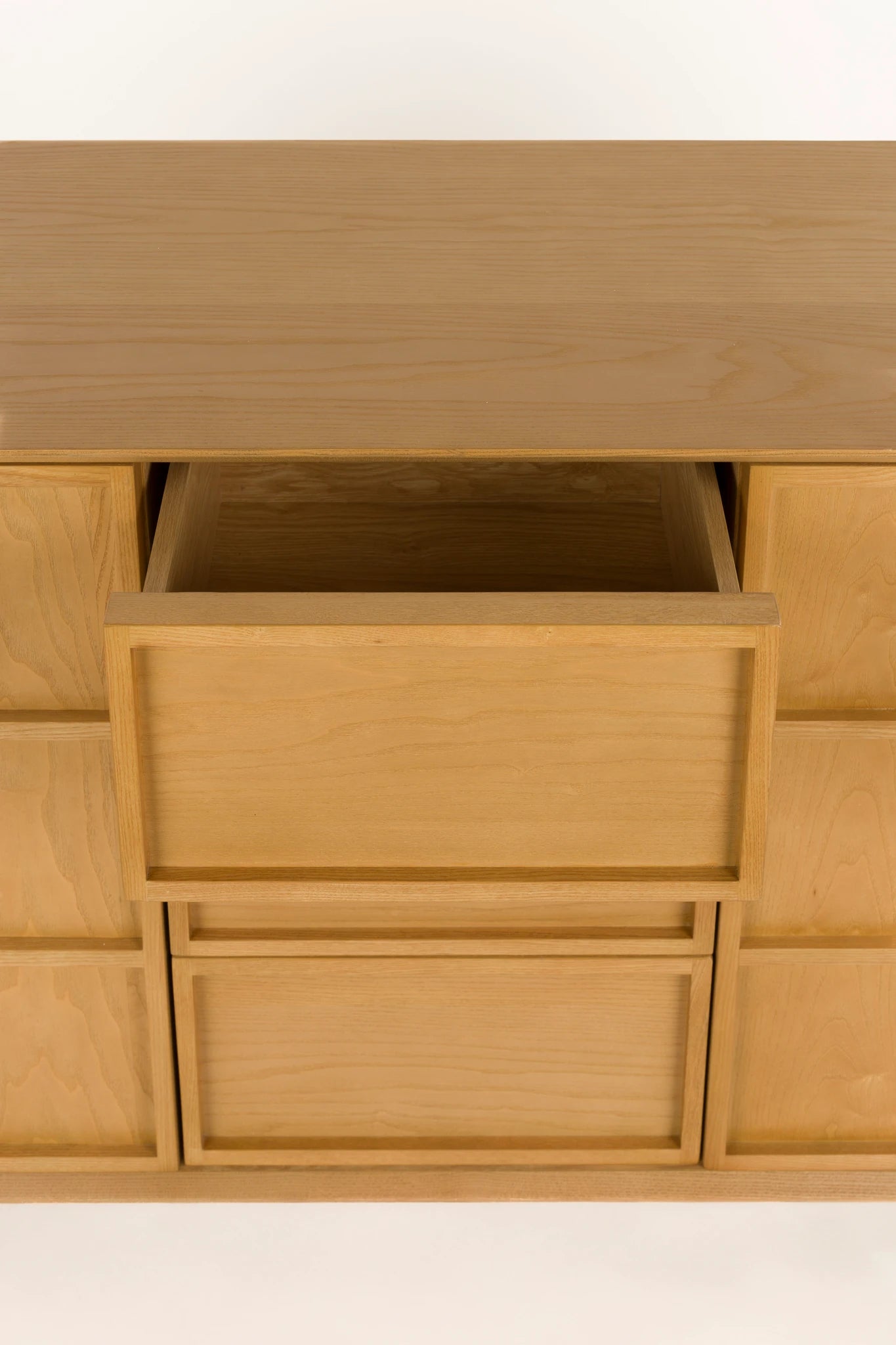 Zuiver Raster Natural Ash Veneer High Sideboard