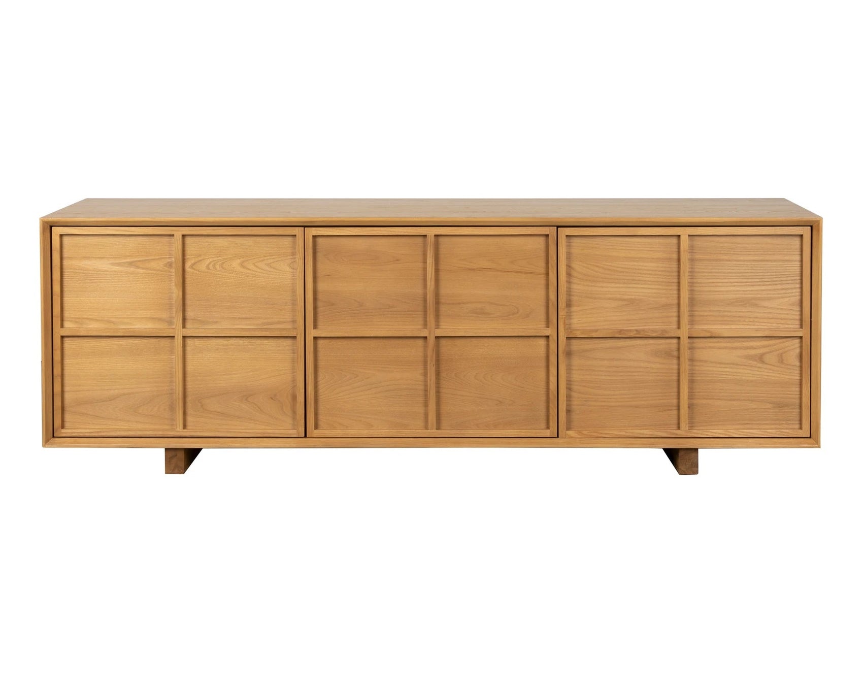 Zuiver Raster Natural Ash Wood Low Sideboard