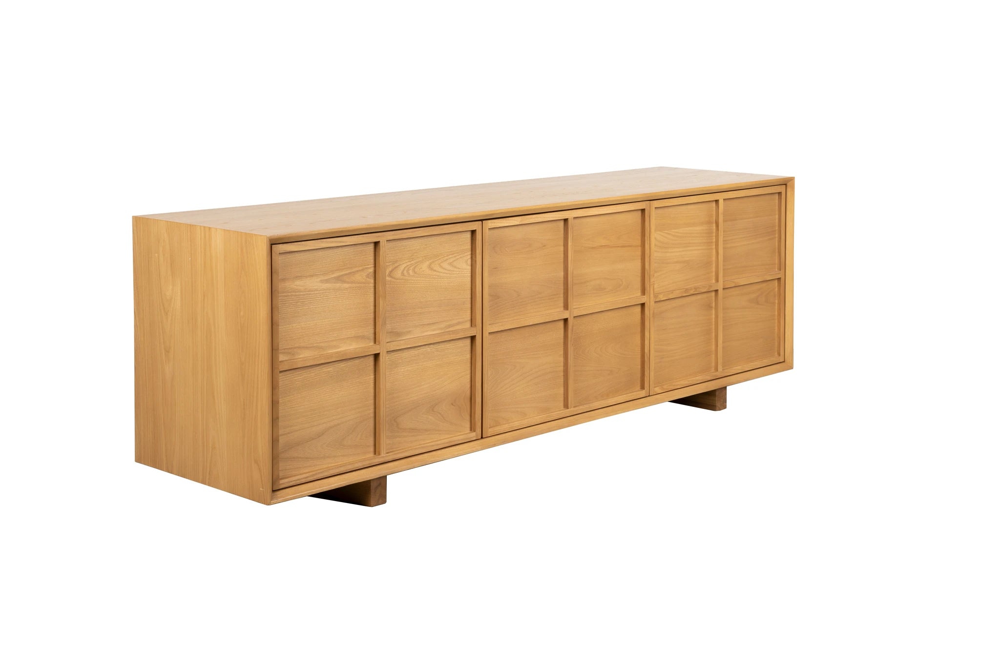 Zuiver Raster Natural Ash Wood Low Sideboard