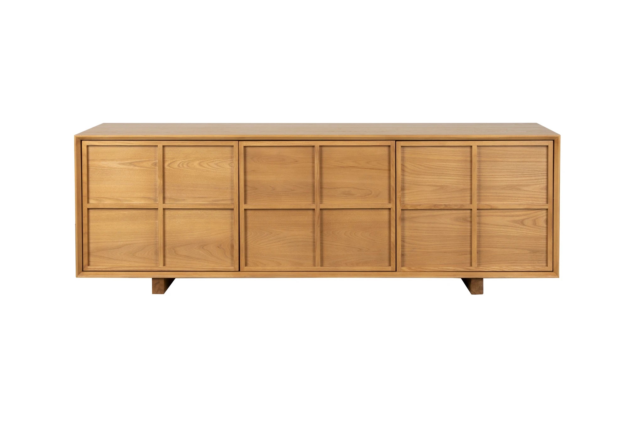 Zuiver Raster Natural Ash Wood Low Sideboard