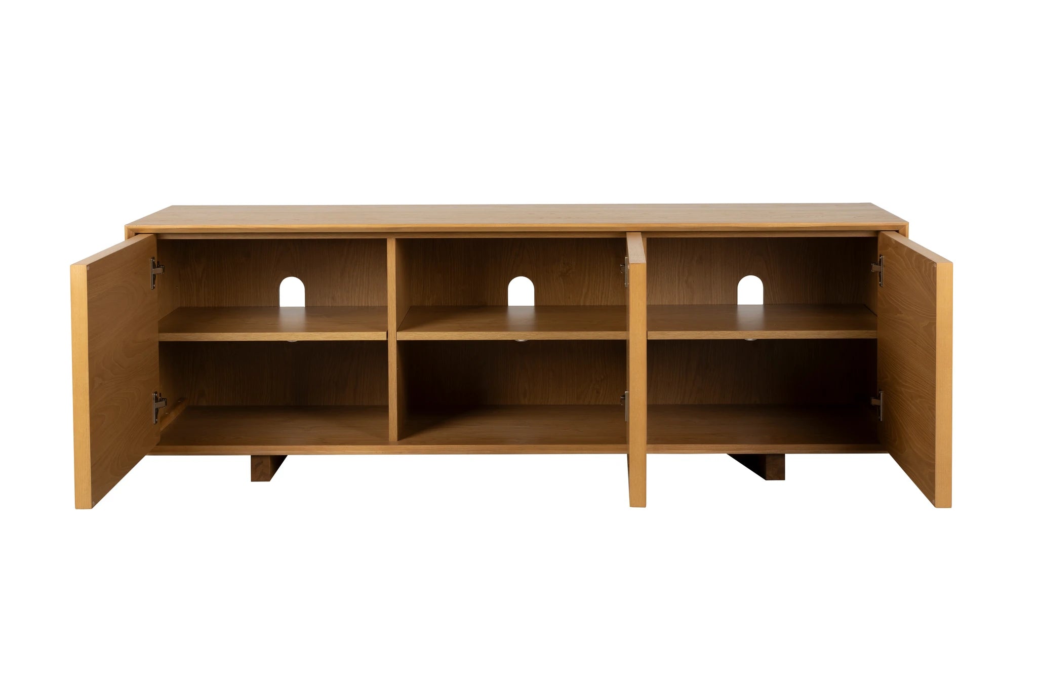 Zuiver Raster Natural Ash Wood Low Sideboard